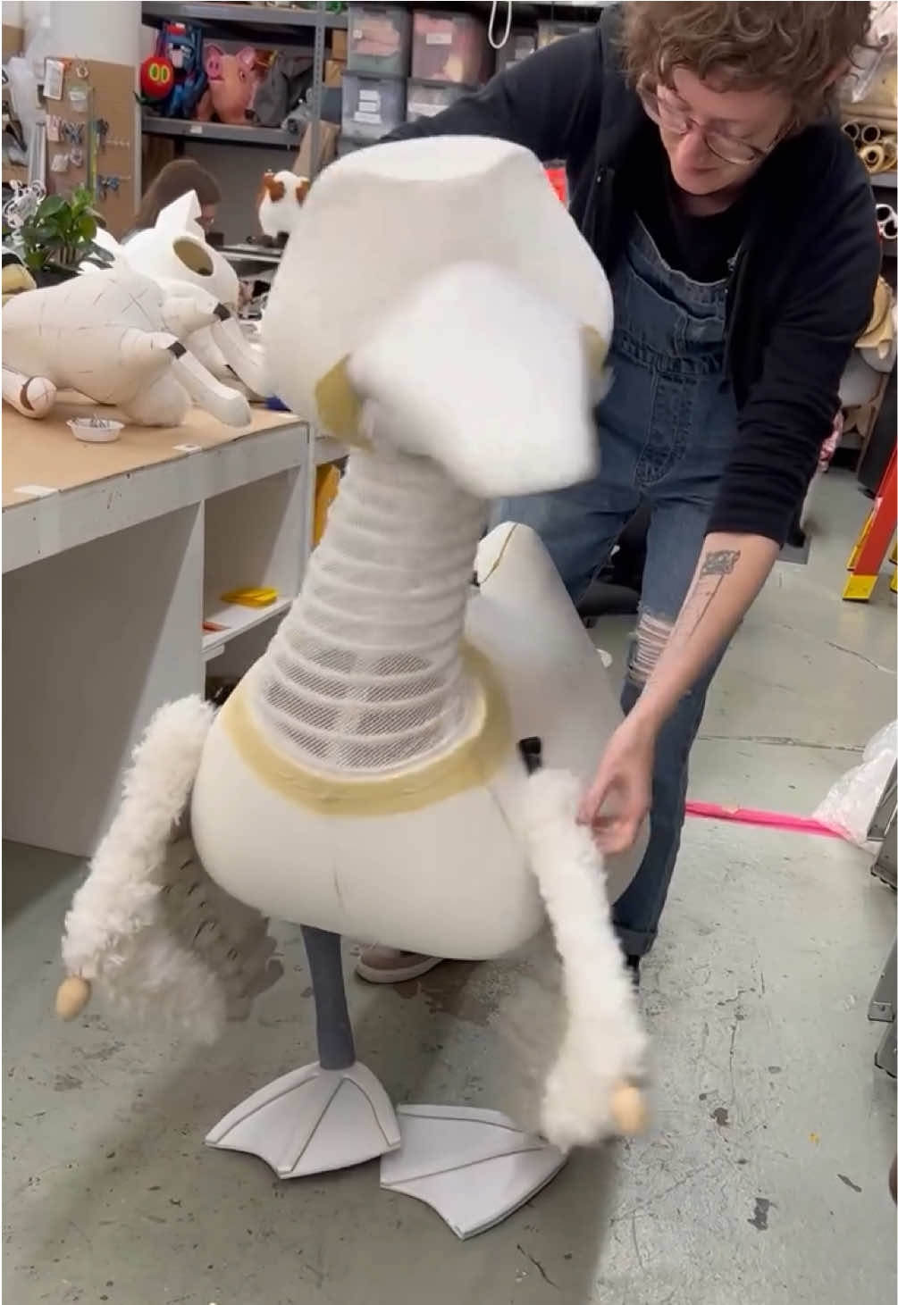 Our puppets are built for movement, designed with a full range of motion, bringing life like performances to the stage. #customdesigns #custompuppets #puppets #custombuilds #rockshopnyc 