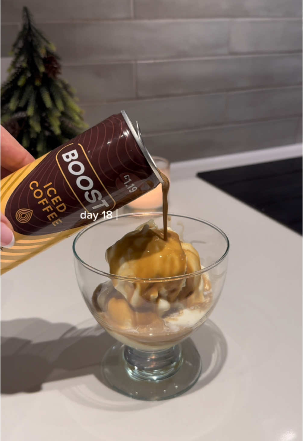 AD | day 18 of Christmas recipes ✨ @Boost Drinks  Gingerbread affogato 🤤 an absolutely delicious way to enjoy an iced coffee this festive season! #boostdrinks #boostenergy 