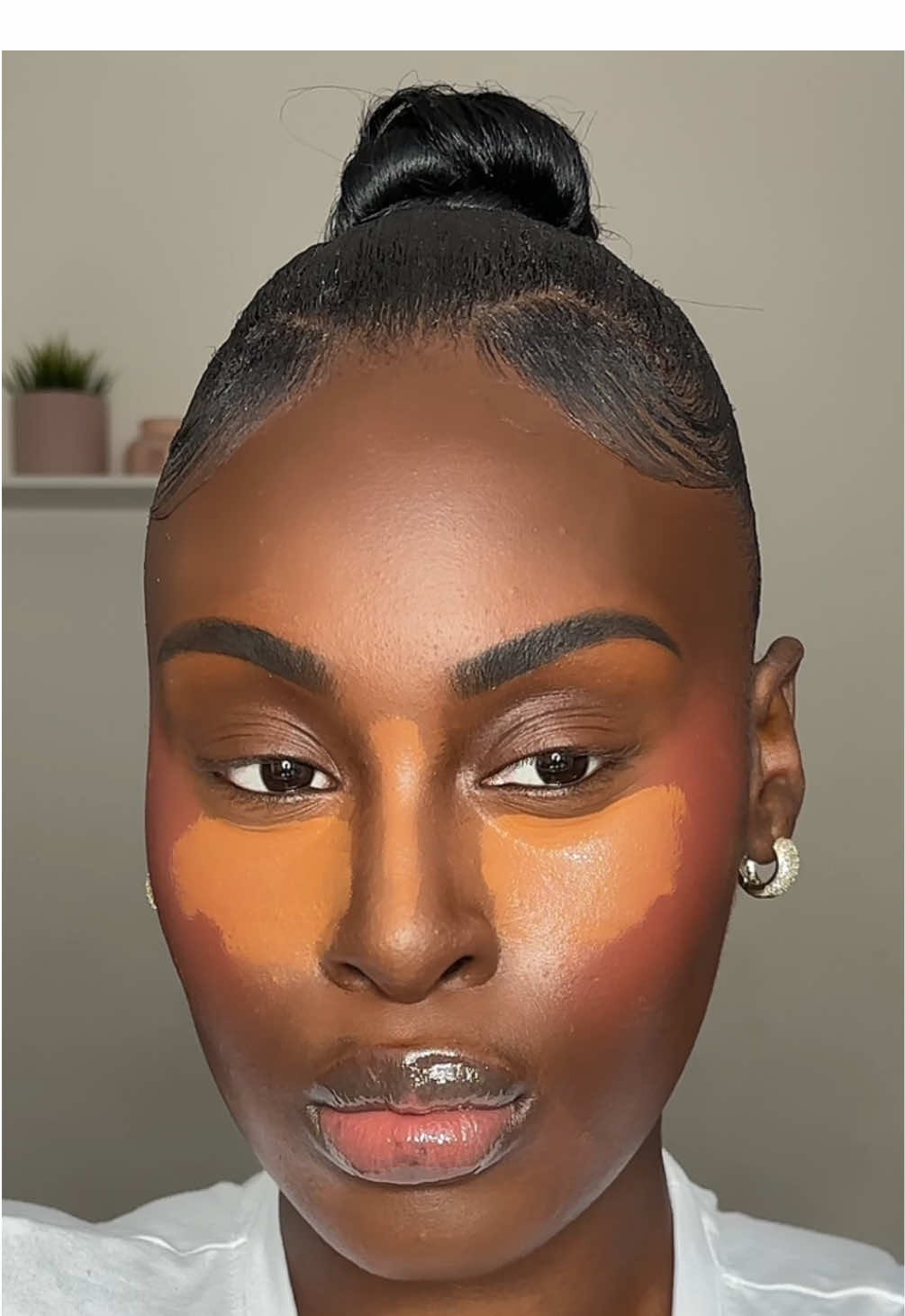 Full Glam Makeup 💄💕 #darkskinmakeup #makeuptutorial #fullglam  #fullglammakeup 