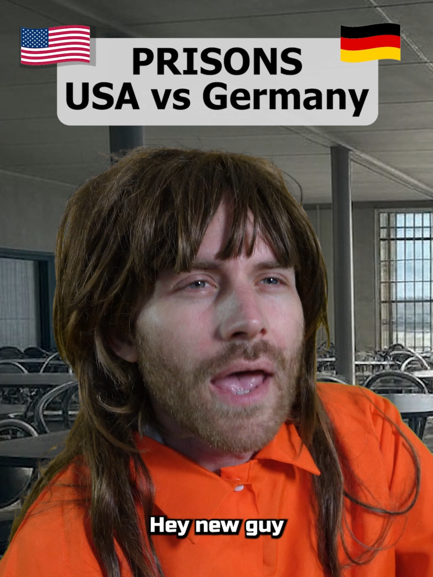 Prisons USA vs Germany (Part 2) 💨🇺🇸🇩🇪 #germany #usa @tamerkattancomedian