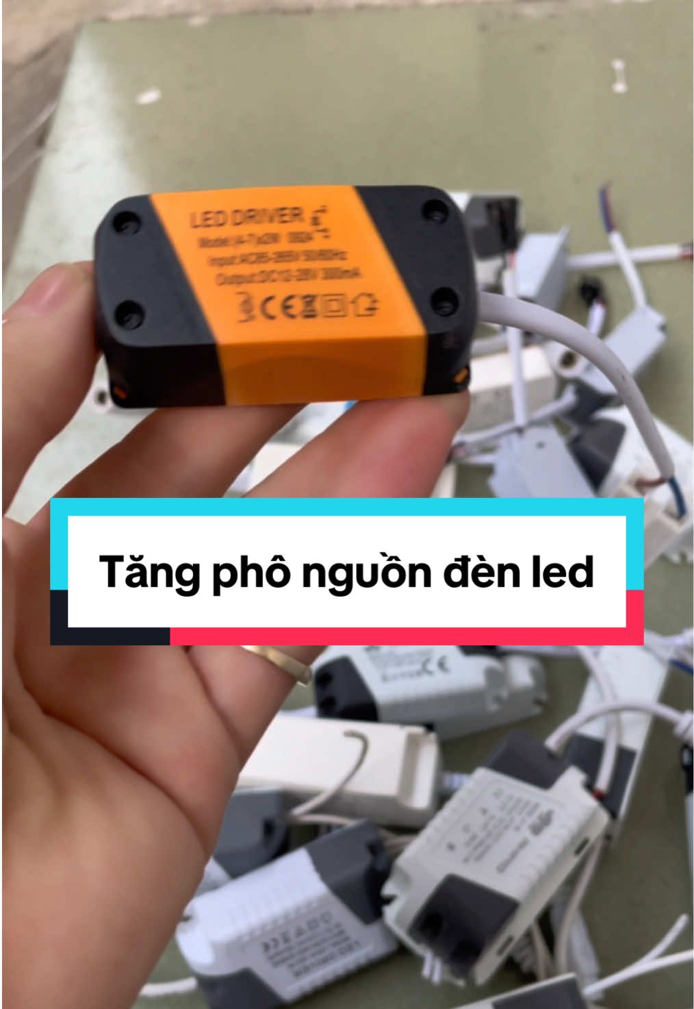 Nguồn cho đèn led âm trần công suất 7w 9w 12w cho đèn 1 chế độ và 3 chế độ #nguontangpho #chanluu #nguonchanluu #nguondenled #divernguonled #nguonled 