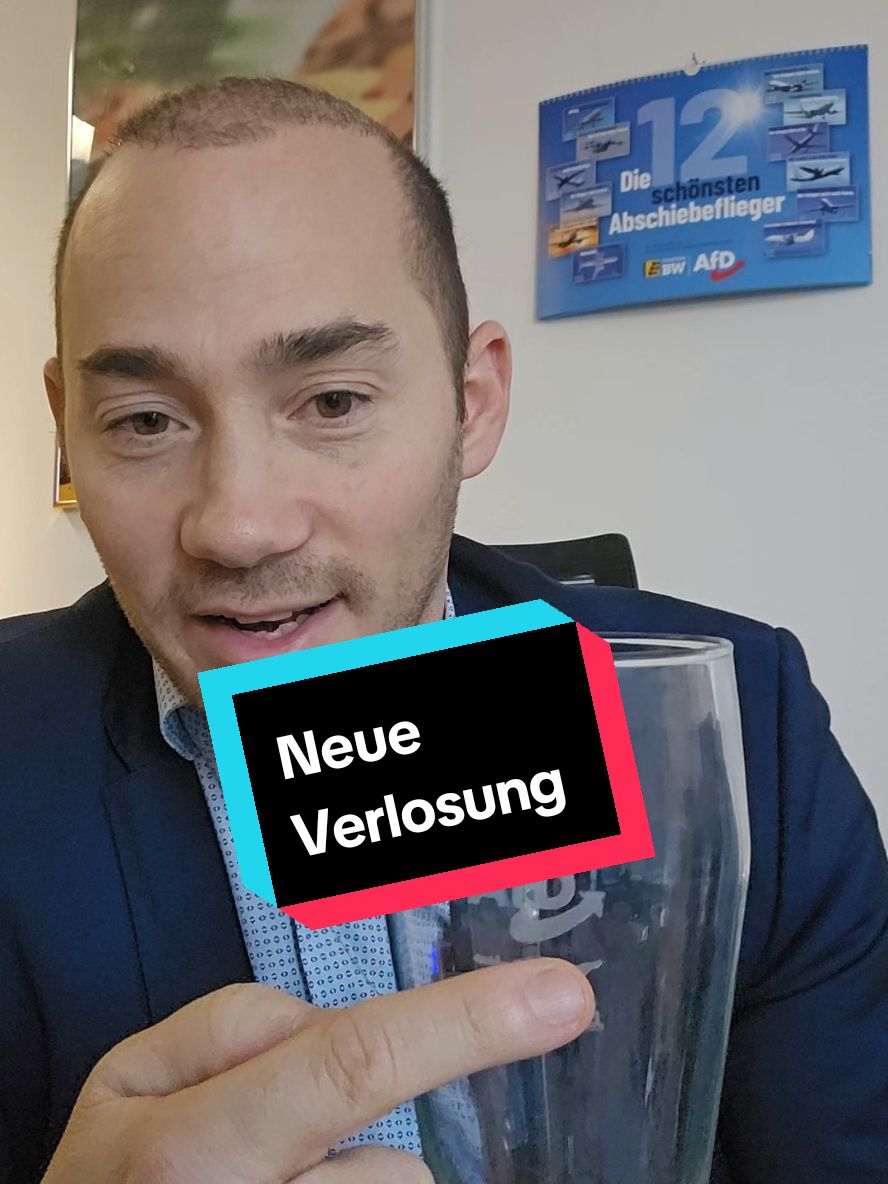 #AfD #verlosung #bierglas 