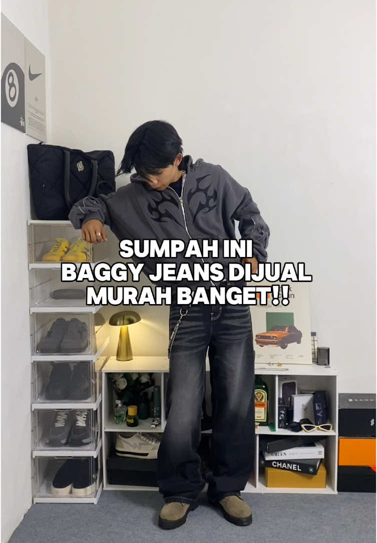 emang ga rugi ya, baggy jeans cakep gini dijual murah? gimana menurut kalian? wort it ga? #baggyjeans #fashiontiktok #fyp #vidiolebihpanjang 