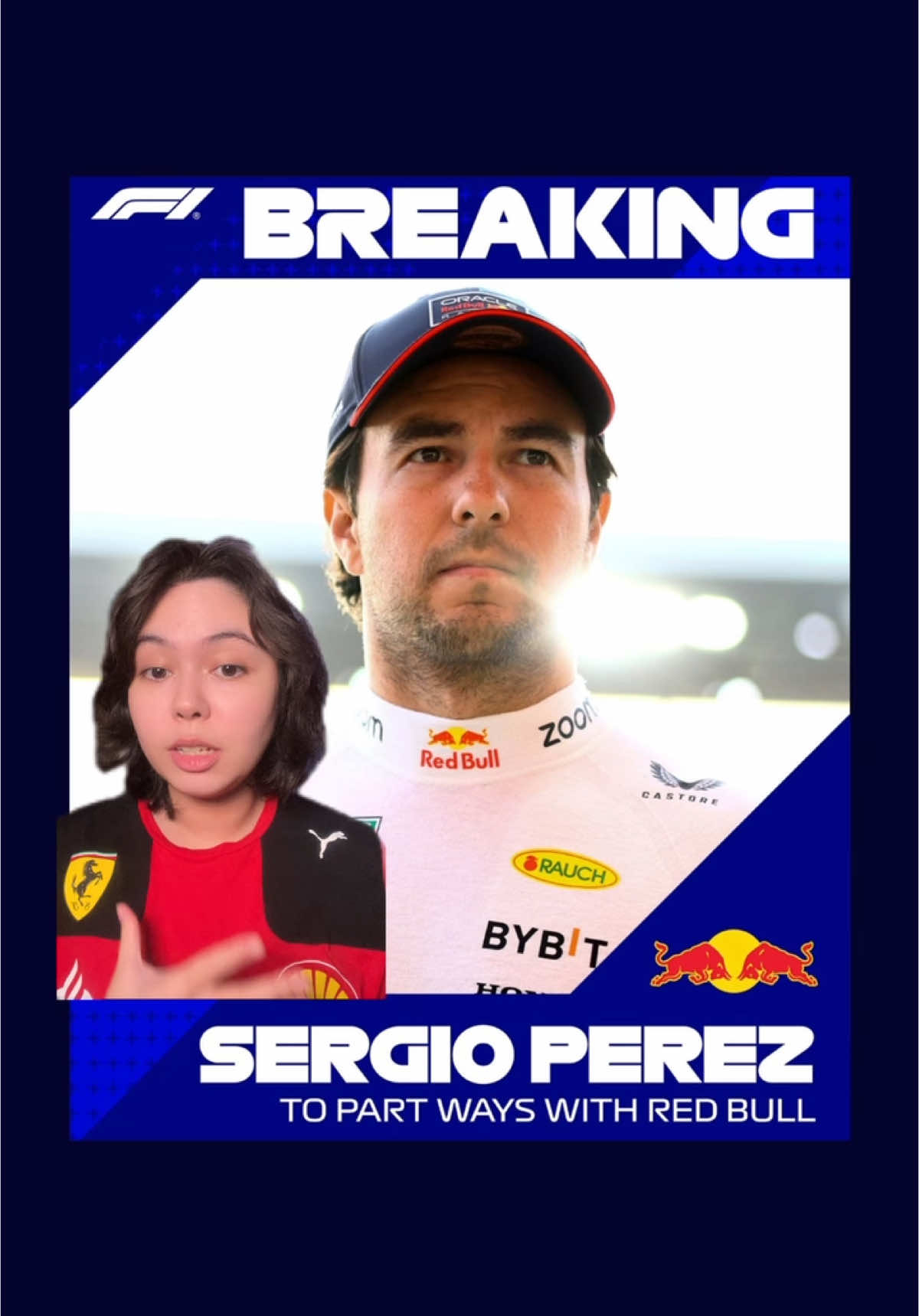 Checo Pérez is officially parting ways with Red Bull! Which means this could be the end of his Formula 1 journey; as the 2025 grid is almost complete with only a VCarb seat, and now his Red Bull seat, available. Also, will it be Yuki Tsunoda or Liam Lawson in the Red Bull seat alongside Max Verstappen? #checoperez #yukitsunoda #liamlawson #redbull #formula1 #f1news 