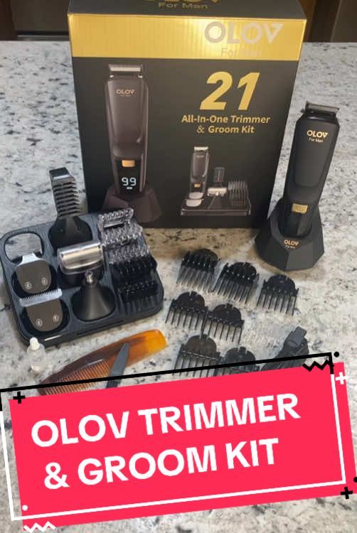 OLOV 21 all-in-one trimmer & groom kit. #TikTokShop #tiktokshoplastchance #spotlightfinds #electrictrimmer #dadsoftiktok #MomsofTikTok #olov #trending #gift 