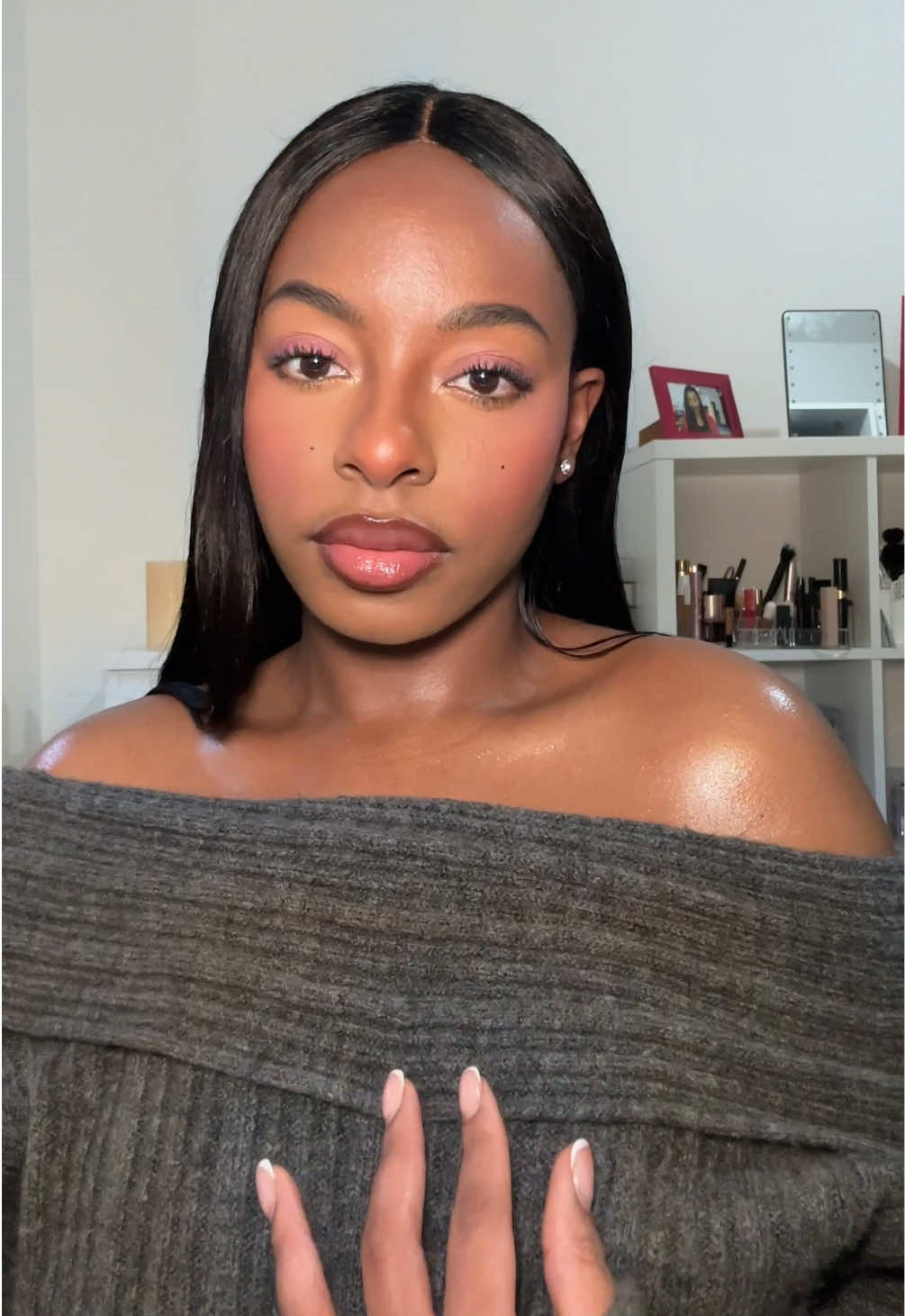 MAKEUP ROUTINE DETAILS 🤍✨💄: On se maquille ensemble ! @NYX COSMETICS FRANCE @DALBA @milkmakeup @maccosmetics @Huda Beauty @Too Faced @YSL Beauty @Charlotte Tilbury @Laura Mercier @black|Up @Valentino.Beauty @KIKO Milano @Fenty Beauty  #fullfacemakeup 