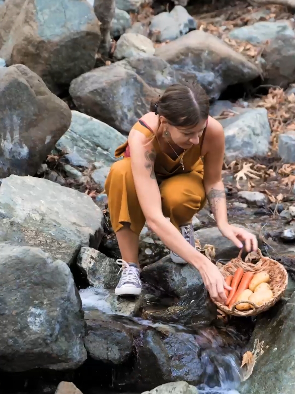 Wild meal cooked in a watermelon 🤤 #skill #yummy #creative #recipes #cooking 