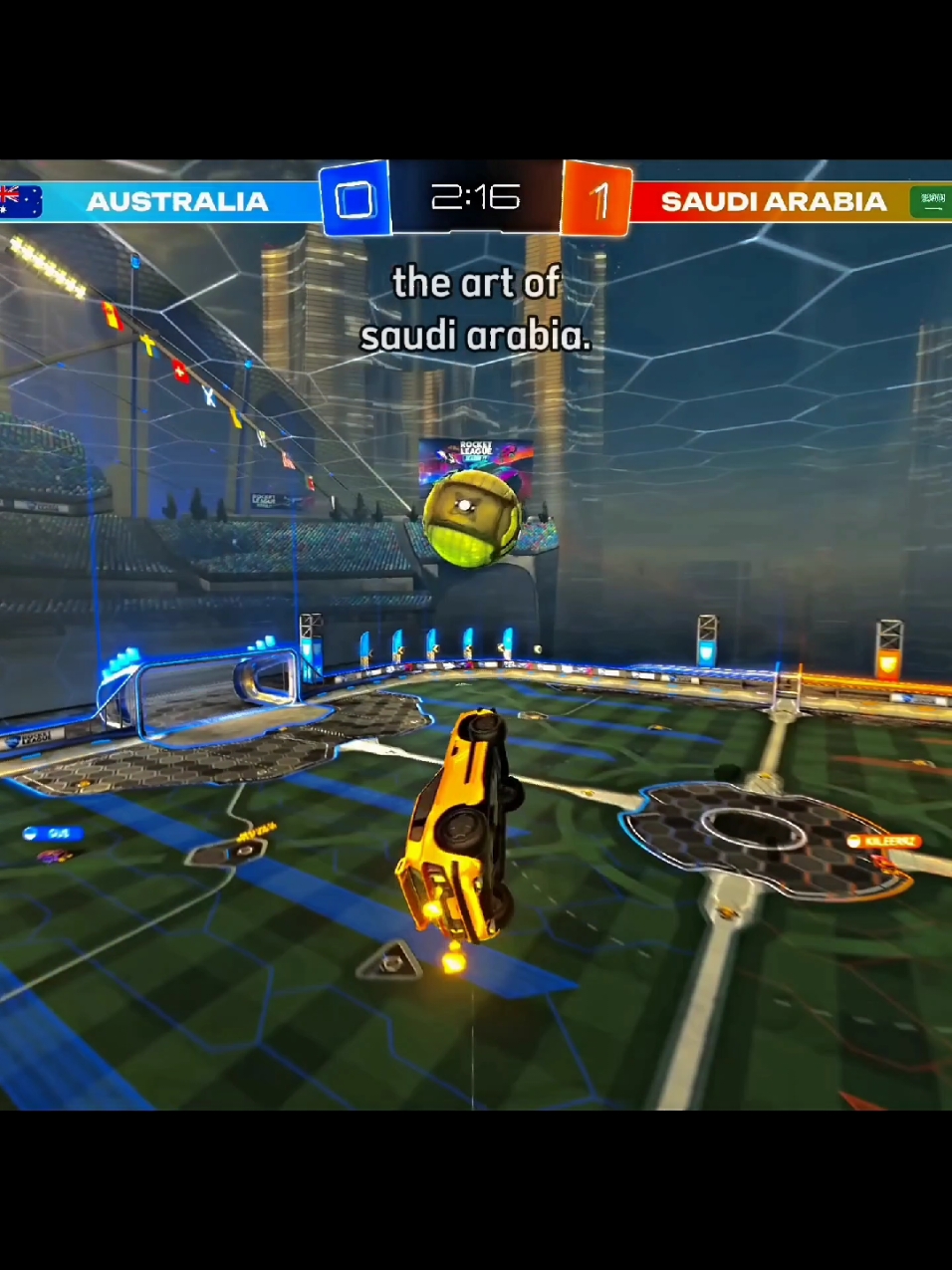 The art of Saudi Arabia 🇸🇦🏆 #rocketleague #rocketleaguehighlights #rocketleagueclips #rocketleaguegoals #foryou #fyp #viral #viralvideo #jogos 