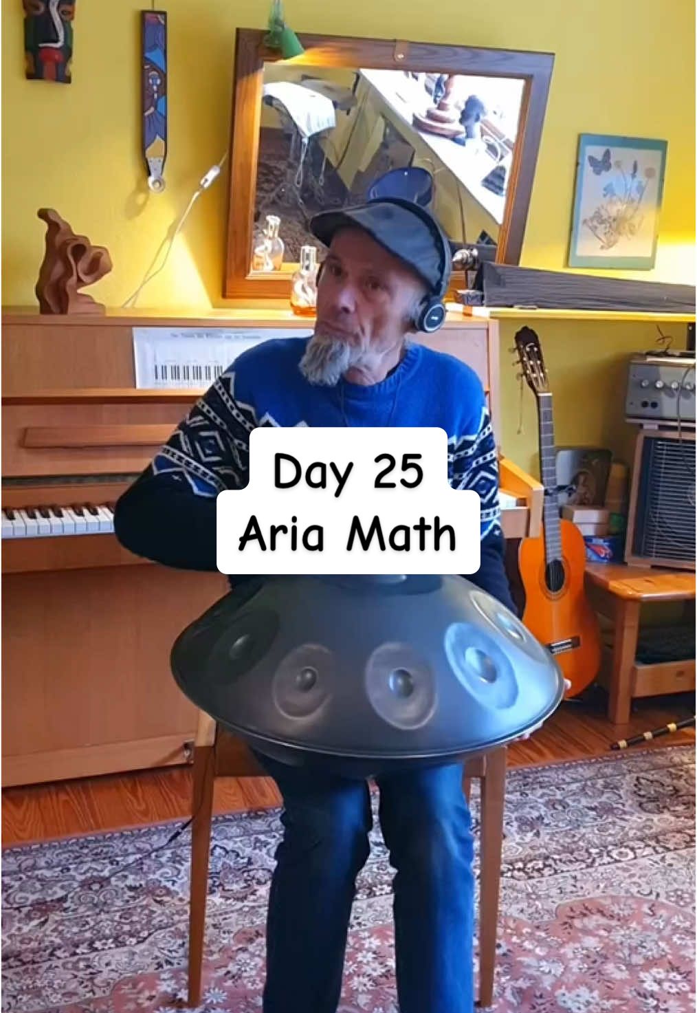 Day 25 of trying to learn Aria Math #handpan #handpanmusic #relax #ariamath #ariamathc418 #Minecraft #day25 #practice 