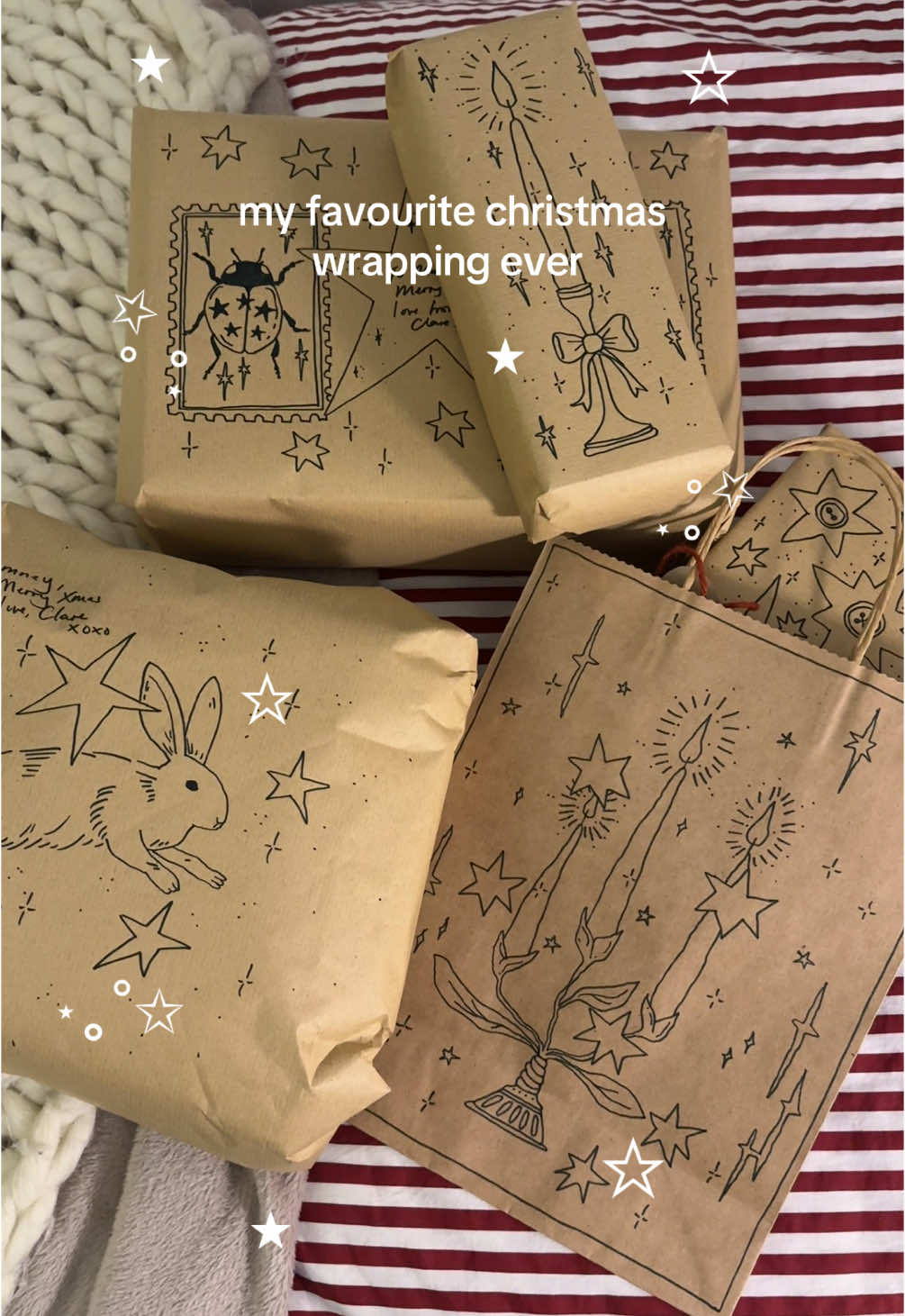 i copied some of these off pinterest idk the artists dont come for me xxx #fyp #foryou #viral #trending #christmas #christmaswrapping #art #pinterest #illustration