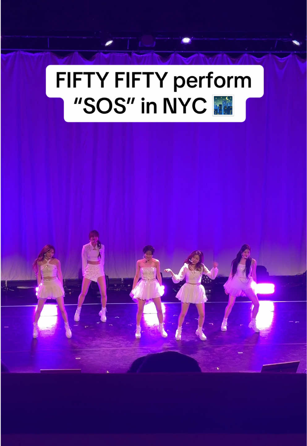 Can you hear our SOS? We need more @Fifty Fifty Official 📞 📍 NYC: The grand finale of FIFTY FIFTY’s Love Sprinkle Tour in the USA. 💘✨ #fiftyfifty #sos #sosfiftyfifity #kpop #kpoptiktok #nyc #nycconcert #livemusic #concert 