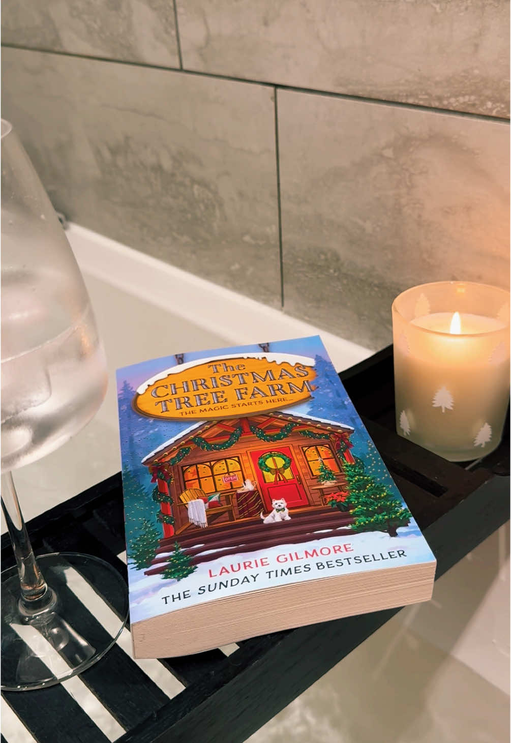 This is your sign to light a Christmas candle, pour yourself a G&T, and relax in a hot bath with a book 🥰  #christmastreefarm #lauriegilmore #lauriegilmorechristmastreefarm #book #bookworm #BookTok #bath #relax #candle #zen #christmas #christmastiktok #christmascountdown #christmasdecor #christmastree #Home #homedecor #xmas #fyp #tt #trending #aesthetic #cosy 