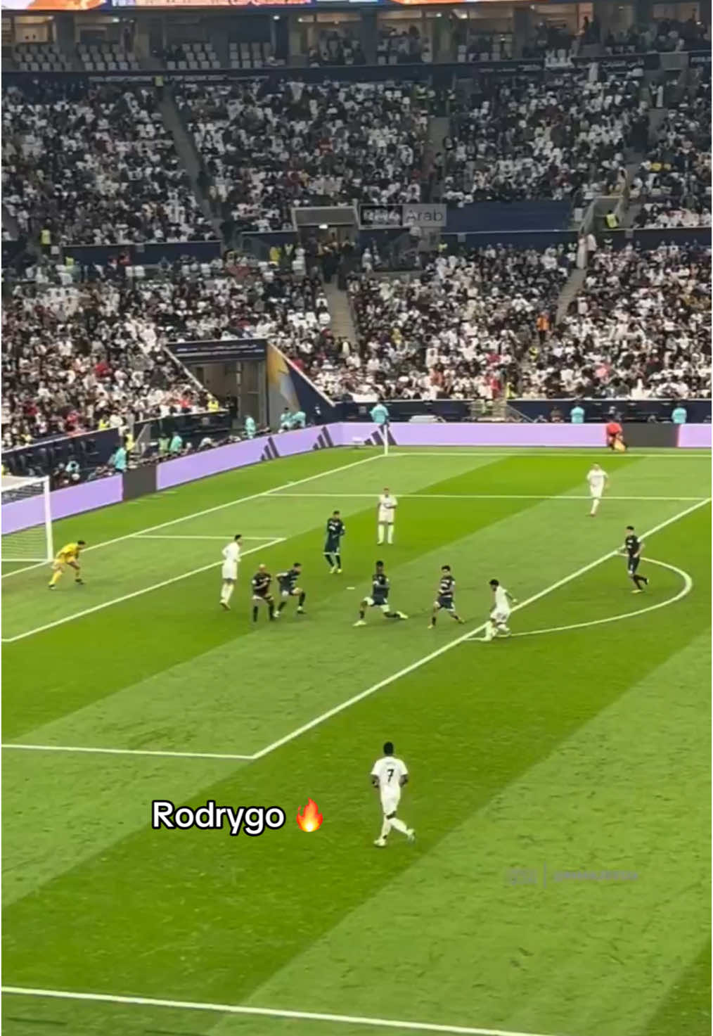 This angle of #Rodrygo's goal vs. Pachuca 😮 (via MMajeedx/X) #realmadrid #madrid 