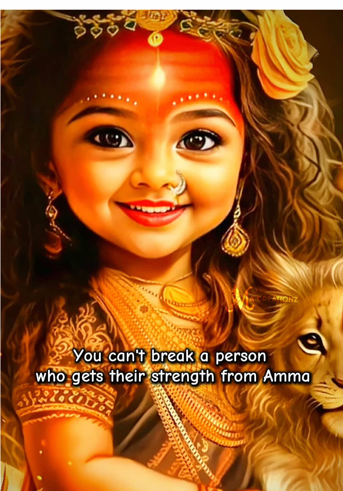 You can't break a person who gets their strength from Amma .. Amma Thunai🔱 #mahadeviallagamah #shiva #ayyappa #hanuman #murugan #amma #fyp 