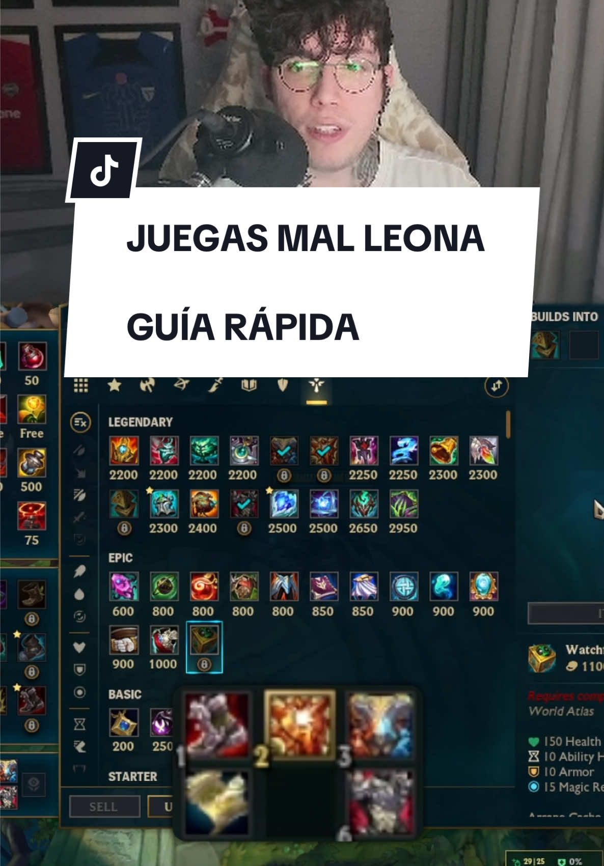 Cómo jugar Leona en menos de cinco minutos 🌝 #leaguetok #leagueoflegends #parati #fyp #ADC #Attila 