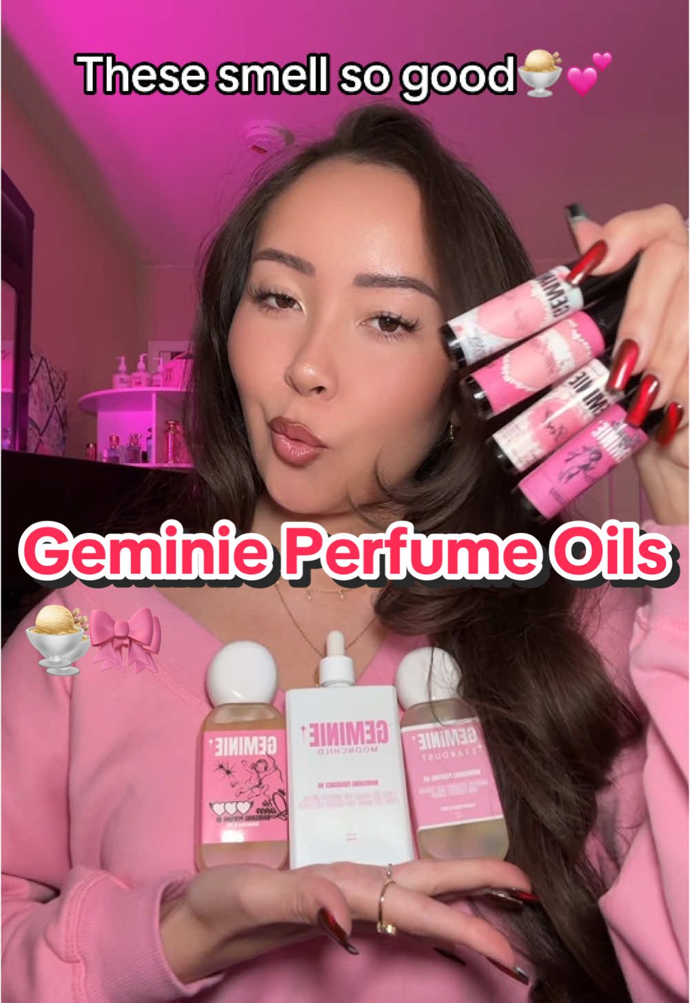 Geminie’s perfume oils never let me down. These smell so good🍨🎀 Products Mentioned: Stardust perfume oil Moonchild perfume oil His Queen perfume oil Gods Favorite perfume oil Doll perfume oil Little Liars perfume oil Angelic perfume oil #perfumetok #perfumeoil #fragrancetiktok #oilperfume #fragrancelover #perfumes #longlastingperfume #perfumeaddict #perfumelayering #layeringcombo #perfumetiktok #gourmand 