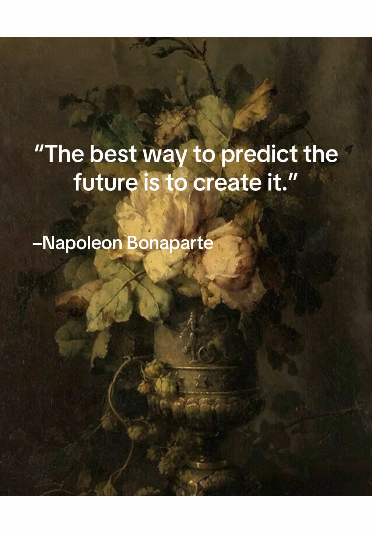 “The best way to predict the future is to create it.” –Napoleon Bonaparte #motivation #mindsetmotivation #zitate #thinking #napoleonbonaparte #napoleon 