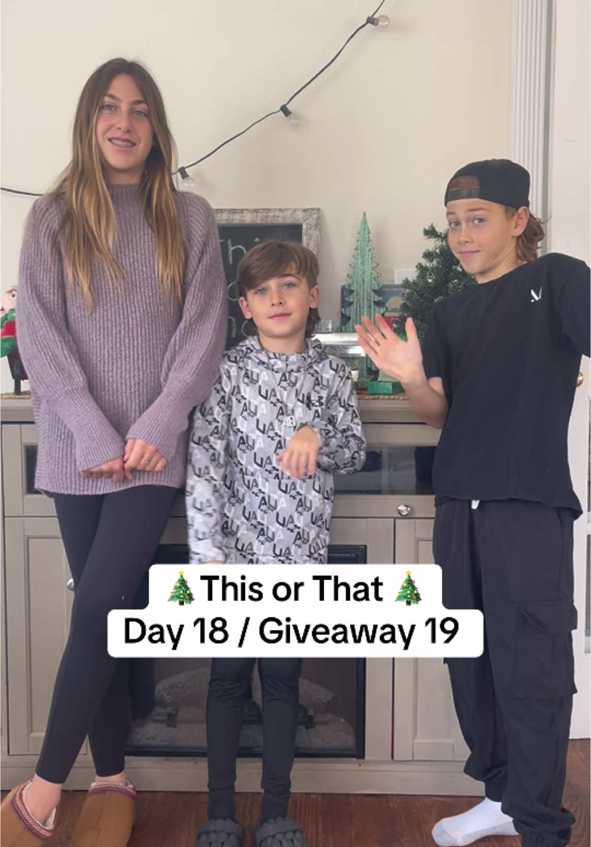 #merrychristmas #christmascountdown #thisorthat #dealornodeal #choices #Siblings #siblinglove #FamilyFun #sebastian #insane #thatsinsane #lovethem #livingtheirbestlife #happyholidays #christmastiktok #team #teamwork #giveaway #pieface #outplay #chores #newshoes