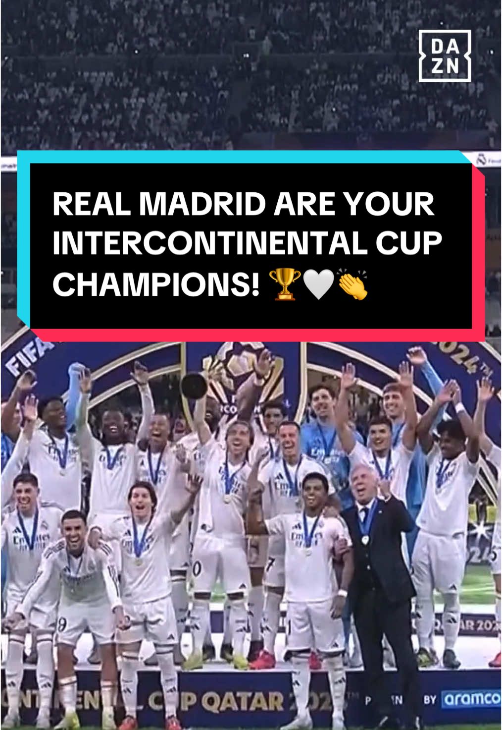 Real Madrid 3-0 Pachuca. 🖥 Watch Real Madrid vs Pachuca: FIFA Intercontinental Cup final live on DAZN.com in selected territories. #halamadrid #intercontinentalcup 