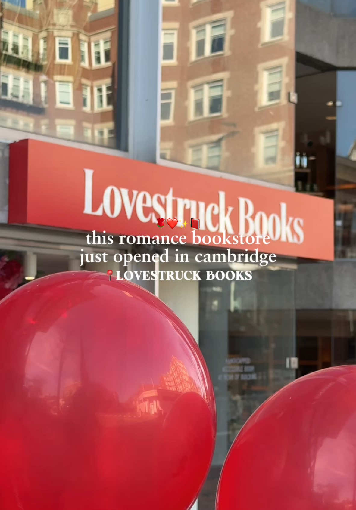 This woman owned, ALL romance bookstore and cafe just opened in Cambridge and it’s ✨for the girls✨ @lovestruckbooksandcafe  📍44 Brattle Street Cambridge, MA Open: 10am-9pm #boston #BookTok #cambridge  #bostontiktok #harvardsquare 