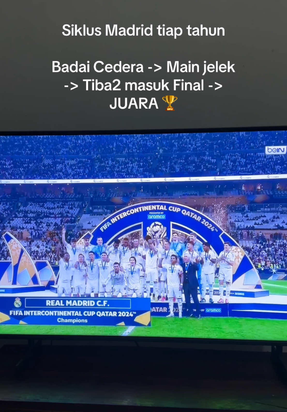 Menamatkan 2024 dengan tambahan Trophy 🏆😎 #realmadrid #fifa #kingmadrid @Real Madrid C.F. 