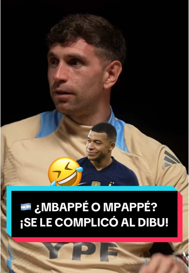 ¡NO LE PERDONAN UNA! 🤣 #DibuMartínez bautizó al astro francés como MPAPPÉ 🙌🇫🇷 📹 AFA Estudio / YouTube #TikTokDeportes #Dibu #Mbappe #Qatar2022 #Futbol 