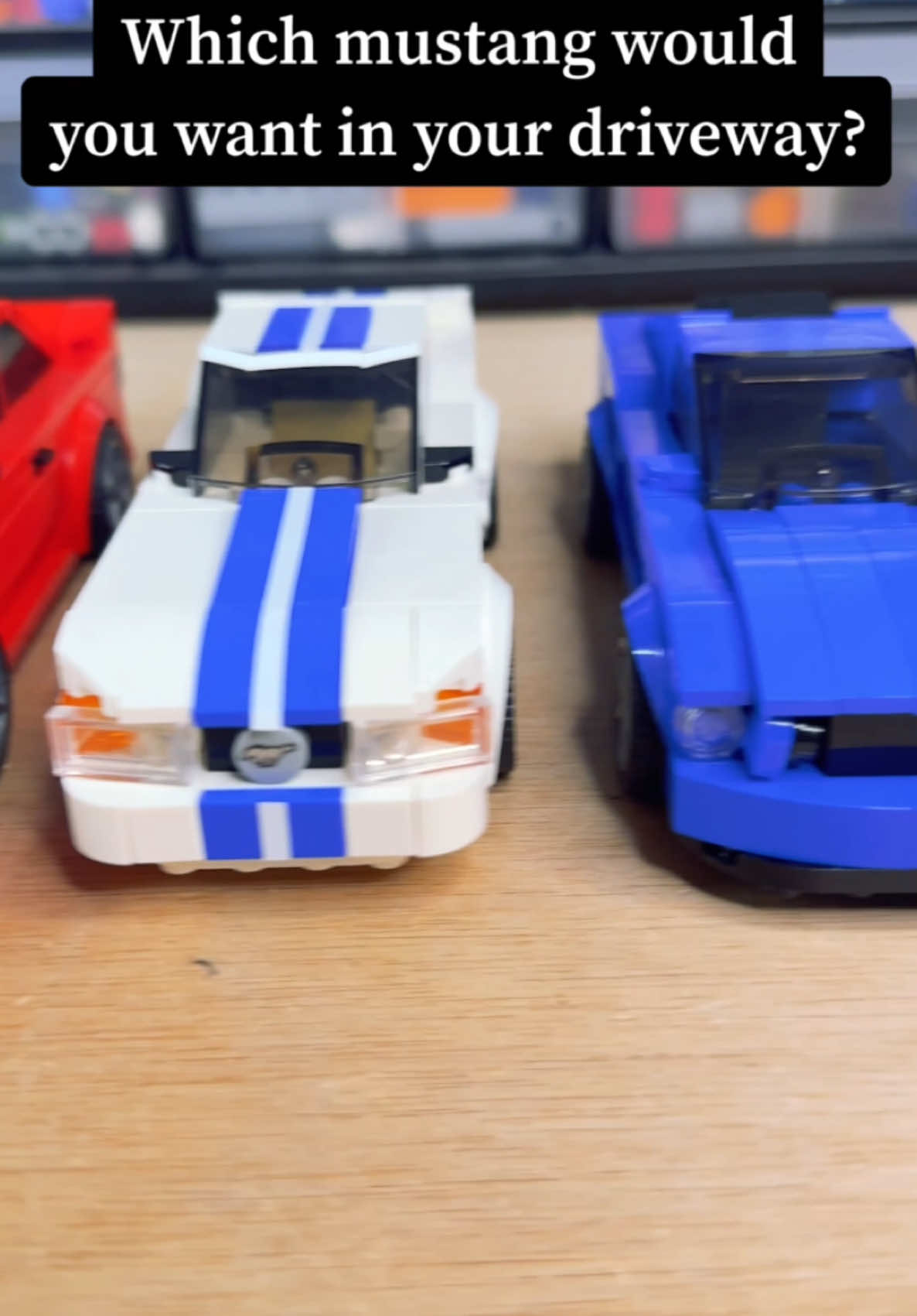 Which Mistang do you want in your driveway? #lego #legospeedchampions #legomoc #rebuildtheworld #ford #fordmustang #mustang #musclecar #legocar #legospeedchampionsmoc #fyp #foryoupage 