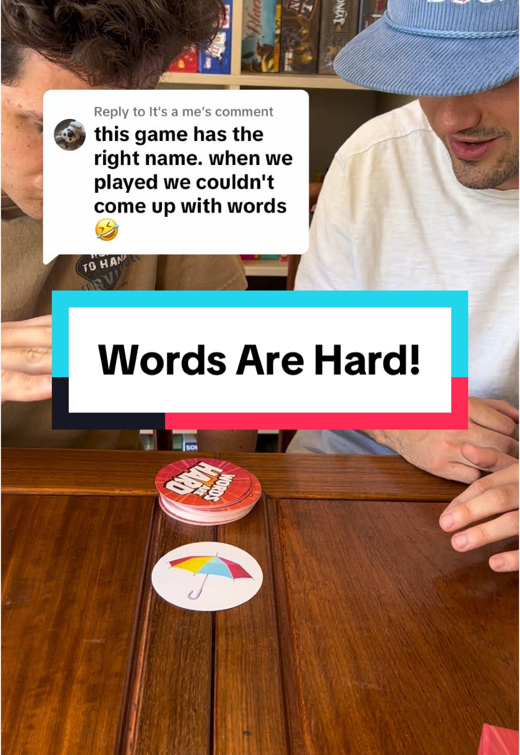 Replying to @It's a me Words Are Hard when playong this game 😂 #wordsarehard #partygames #christmasgames #boardgames #GameNight 