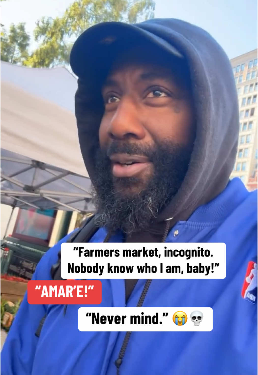 Amar’e Stoudemire tried to go unnoticed in NYC 🤣 (Via @amareisreal/IG)  #NBA #nbabasketball #basketball #knicks 