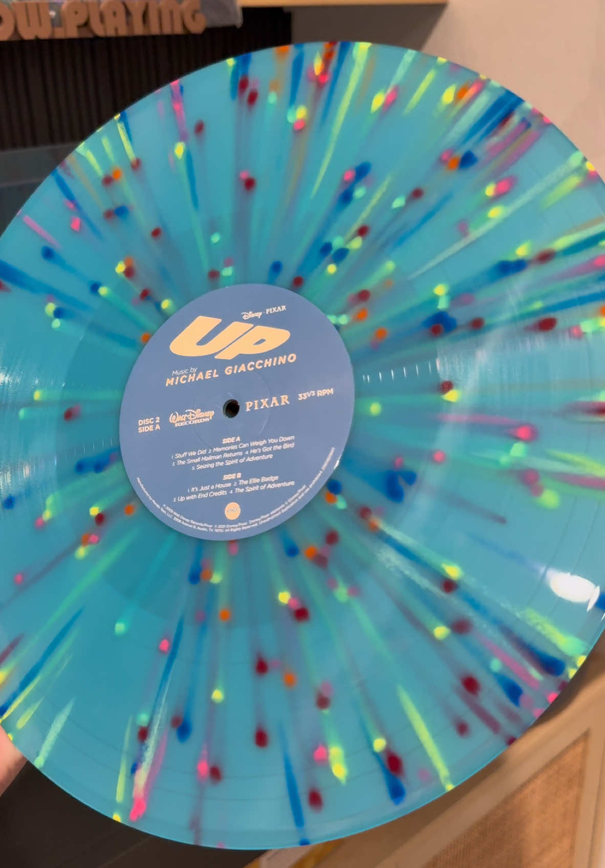 Replying to @EricrayG in my top 5 favorite vinyls of all time! The pressing is so good and yes the cost was triple digits 😆🎈 #upmovie #up #vinylrecords #recordcollection #adventureisoutthere 