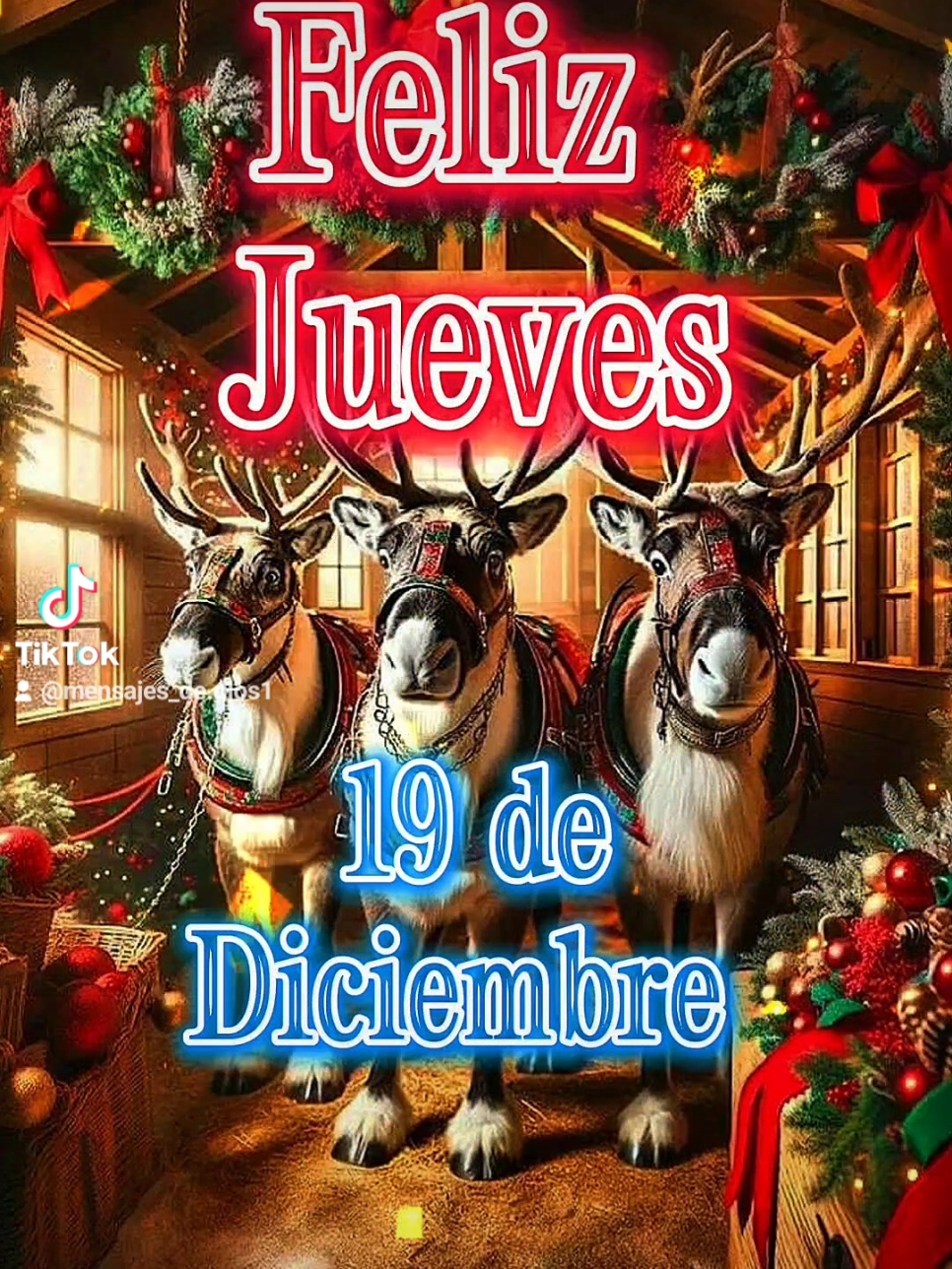 Buenos Días! Feliz Jueves 19 de Diciembre! #buenosdias #buenosdiasmundo #felizdia #felizjueves #navidad #navidadentiktok #diciembre 