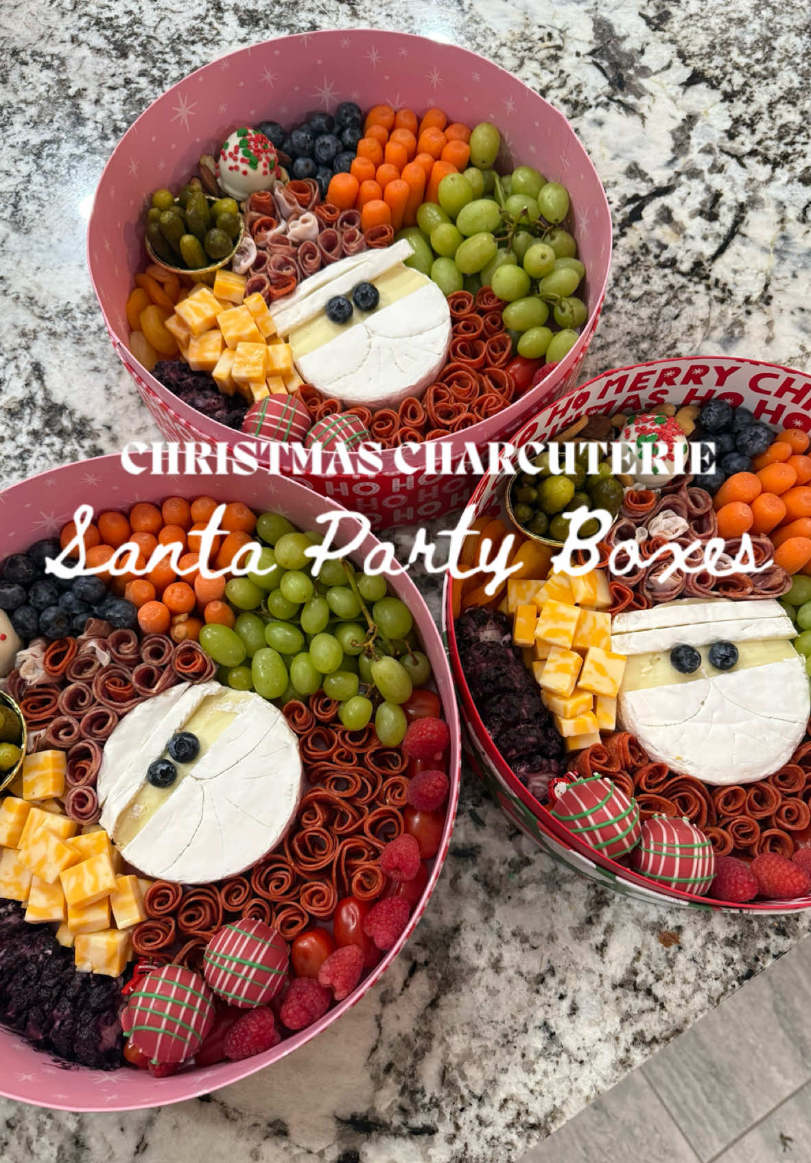 Christmas Charcuterie Boxes 🎅 #charcuterie #charcuterieboard #charcuterieboardsoftiktok #christmasfood #partyfood 