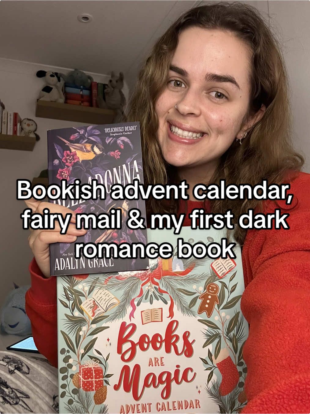 Bookish advent calendar day 18 plus some amazing fairy mail from @Millie ✨ | Booktok 🕊️ !! Thank you so much gorgeous girl 🥰 #christmas #christmas2024 #christmastiktok #christmascountdown #advent #adventcalendar #fairy #fairymail #bookfairy #gifted #gift #wishlist #belladonna #bookfairy #surprise #hauntingadeline #dark #darkromance #reading #booktoker #book #BookTok #books #bookworm #bookish #bookclub #bookrecommendations #bookrecs #reader #fyp #trend #readergirly #bookgirly 