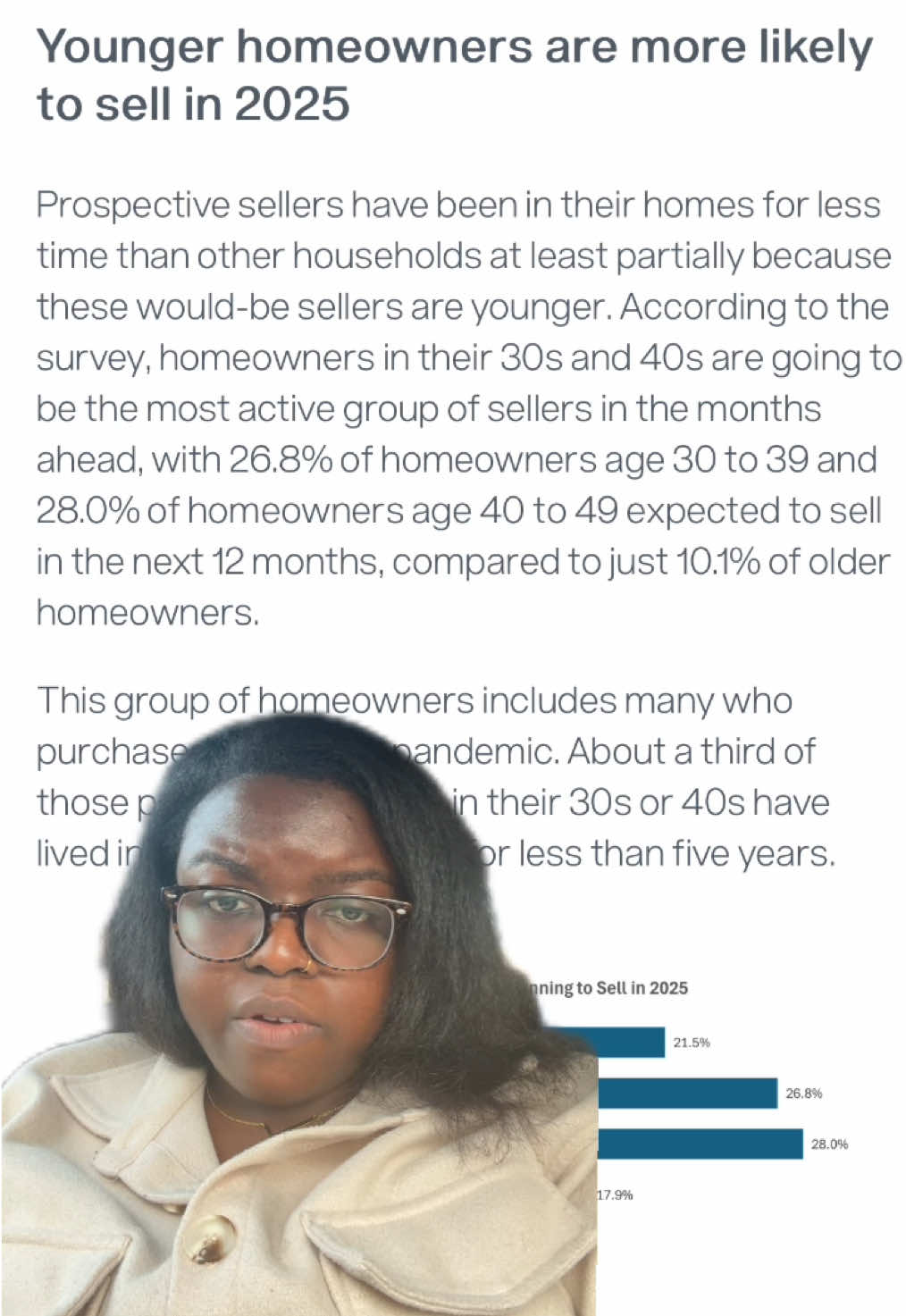 Younger homeowners are about to cash in on some serious equity in 2025 👏🏿 Giving up a low interest rate might sound wild to some, but to others, it might be exactly what they need for a true fresh start in life.  That equity can be used to pay down debt, afford to start a family, and even buy a new house. What are your thoughts on this? #movingtovirginia #howtobuyahouse #housingmarket #millenialhomeowner #millennial #genzfinance #newhomeowners #sellingahome #centralvirginia #greenscreen 