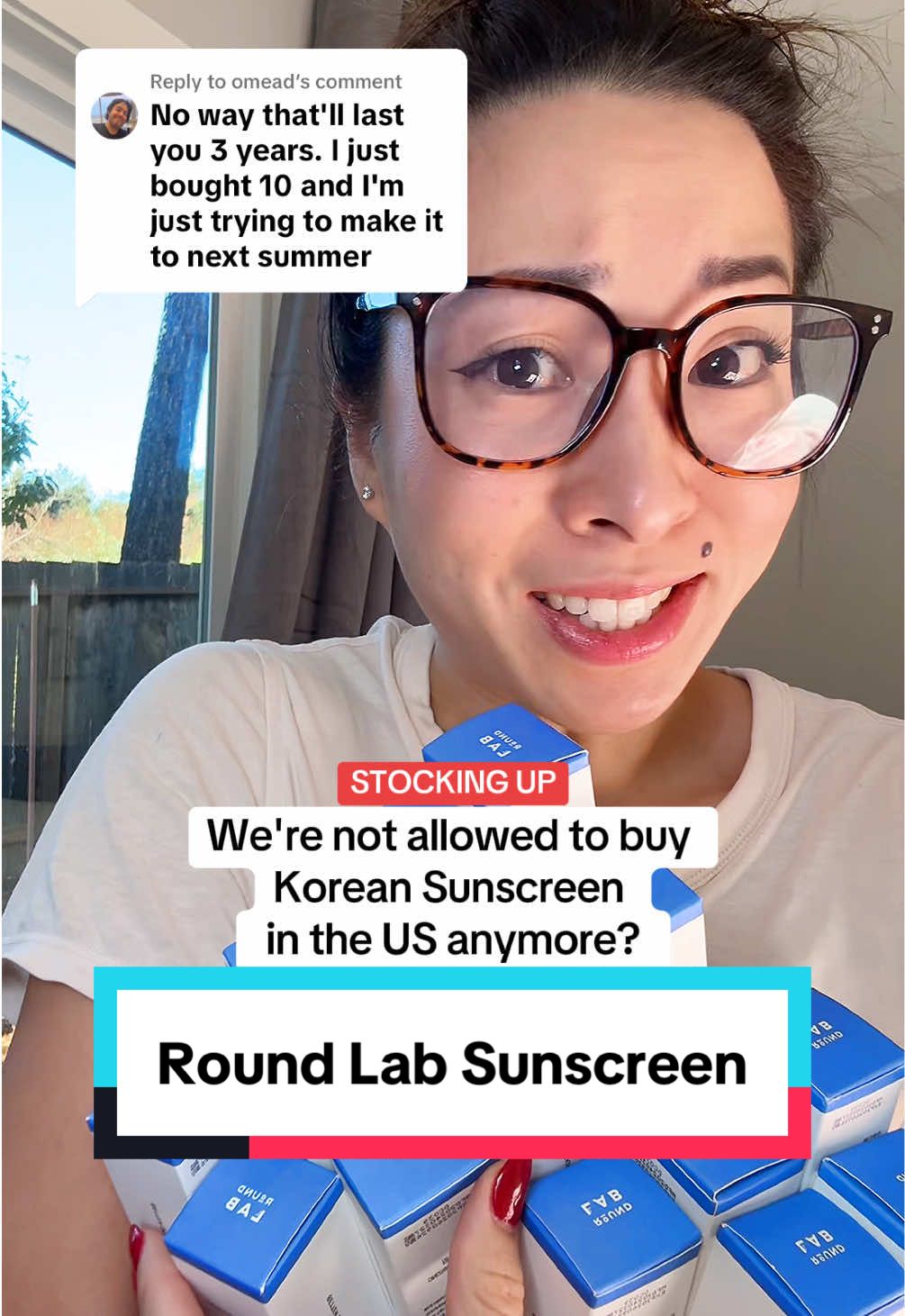 Replying to @omead  Round Lab Sunscreen #roundlab #roundlabsunscreen #koreansunscreen #TikTokShopHolidayHaul #giftguide #tiktokshopholidaydeals 