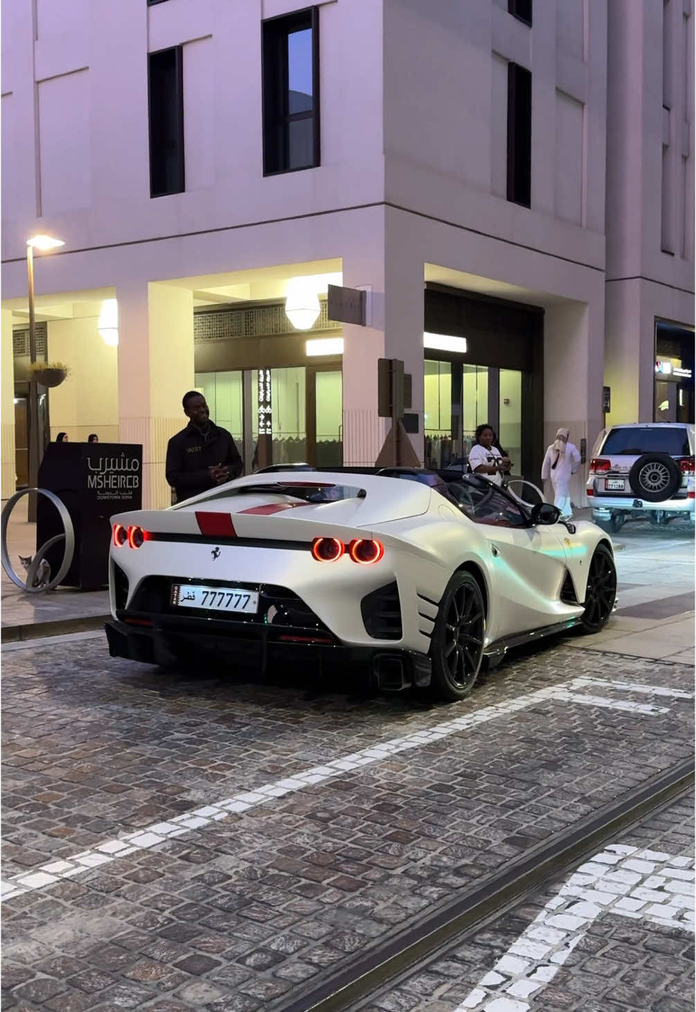 777777 💸💸 Guess the price of this plate?💀  #fy #fyp #qnd2024 #qatarnationalday #dohaqatar #qatarcars #qtrcars #cars #ferrari #competizione #dohaqatar🇶🇦 #msheireb 