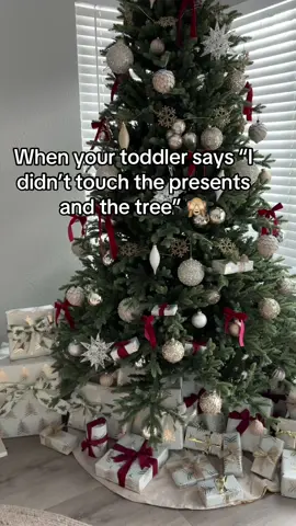 Tidying up our tree this morning 🎄 #christmas #holidaycountdown #sacramento #fyp 