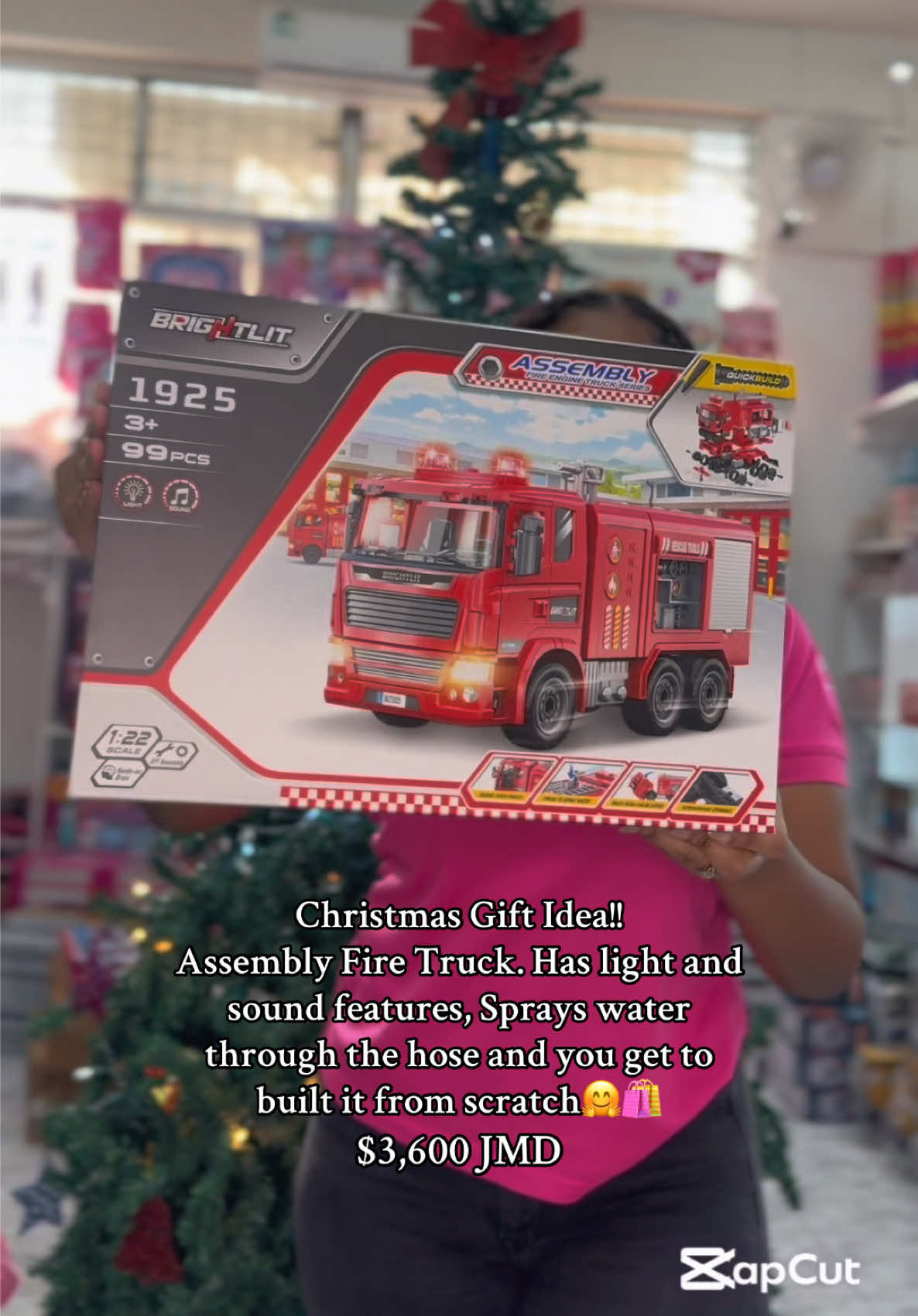 Need ideas for Christmas Gifts?? We’ve got you covered!!🤗🛍️ Shop this Firetruck for only $3,600 JMD🔥🧯     -Light and sound features  -99 Pieces available  -Sprays actual water out of hose  - Delivery Available  📍Located at 48 West Street, Downtown Kingston  FOLLOW US ON INSTAGRAM 🥳🛍️ #jamaica #toddlerkingdom #🇯🇲#kidsstore #CapCut #firetruck #christmasgiftideas #affordable #pretendplay #firefighter #truck #watertoys #handeyecoordination #foryoupage #interactivetoys #sensorytoys #firetrucktoys 