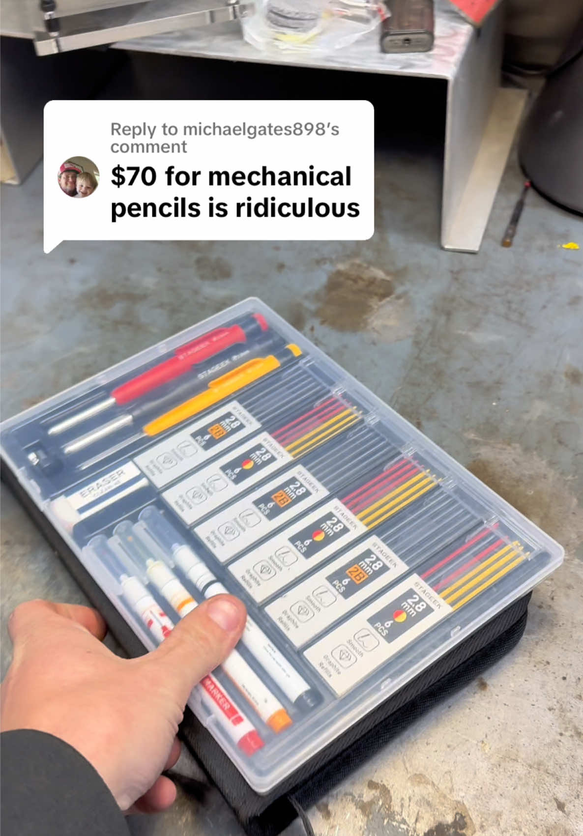 Replying to @michaelgates898 Trust me, it’s all about catching the sale. 💸 #CarpenterTools #BudgetFinds #ToolDeals #tiktokshopholidayhaul #pencil 