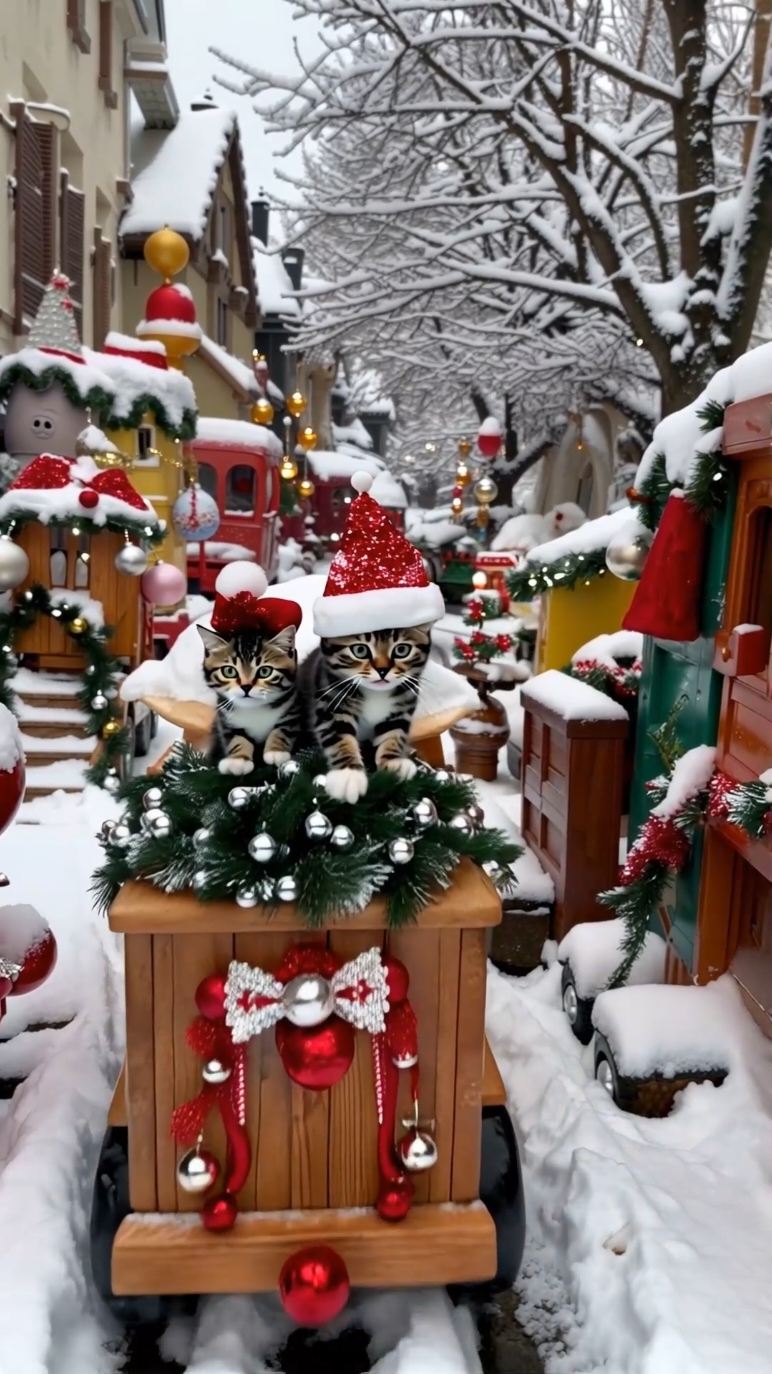 Kittens spreading Christmas cheer in a toy wonderland! 🎄🐱🎅🎁🐾✨ #merrychristmas #christmas2024🎅🎄 #christmas #kittens #cat #usa🇺🇸 #unitedstates #usa_tiktok #christmascats🎄 #newyear2025🎉 #happynewyear 