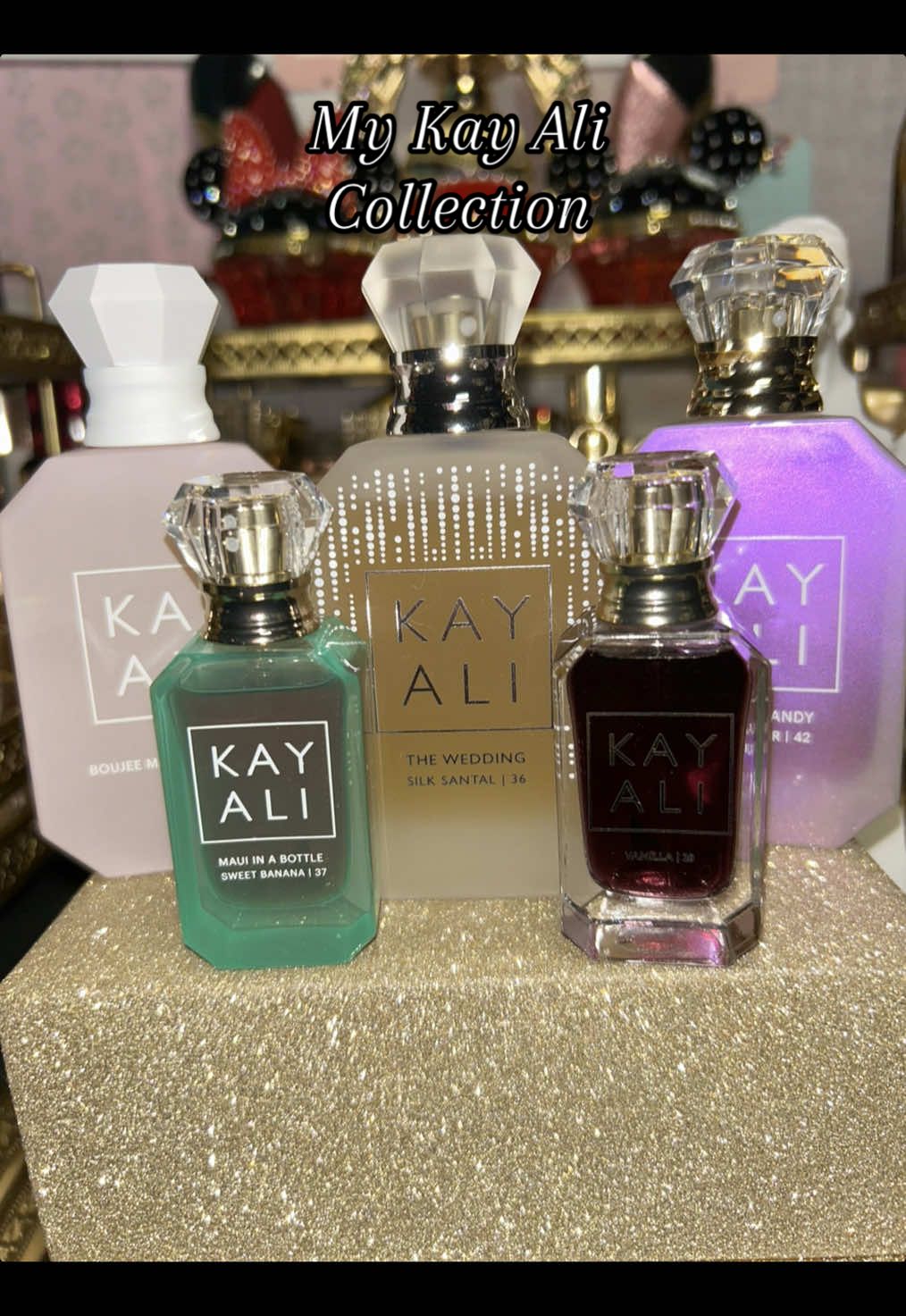 I am definitely a Kay Ali type of girl. I’m looking forward to purchasing more. So far this perfume line really suits me well. @Kayali @Mona Monica Kattan🧸#fypageシ #sweet #Love #softness #delicate #pink #white #blue #gold #frosted #marshmallow #candy #vanilla #vanillagirl #vanillaperfume #pretty #fragrancetiktok #sugary #fragrances #smellsgood #fragrancetiktok #perfumes #perfumetiktok #perfumecollection #prettybottles 