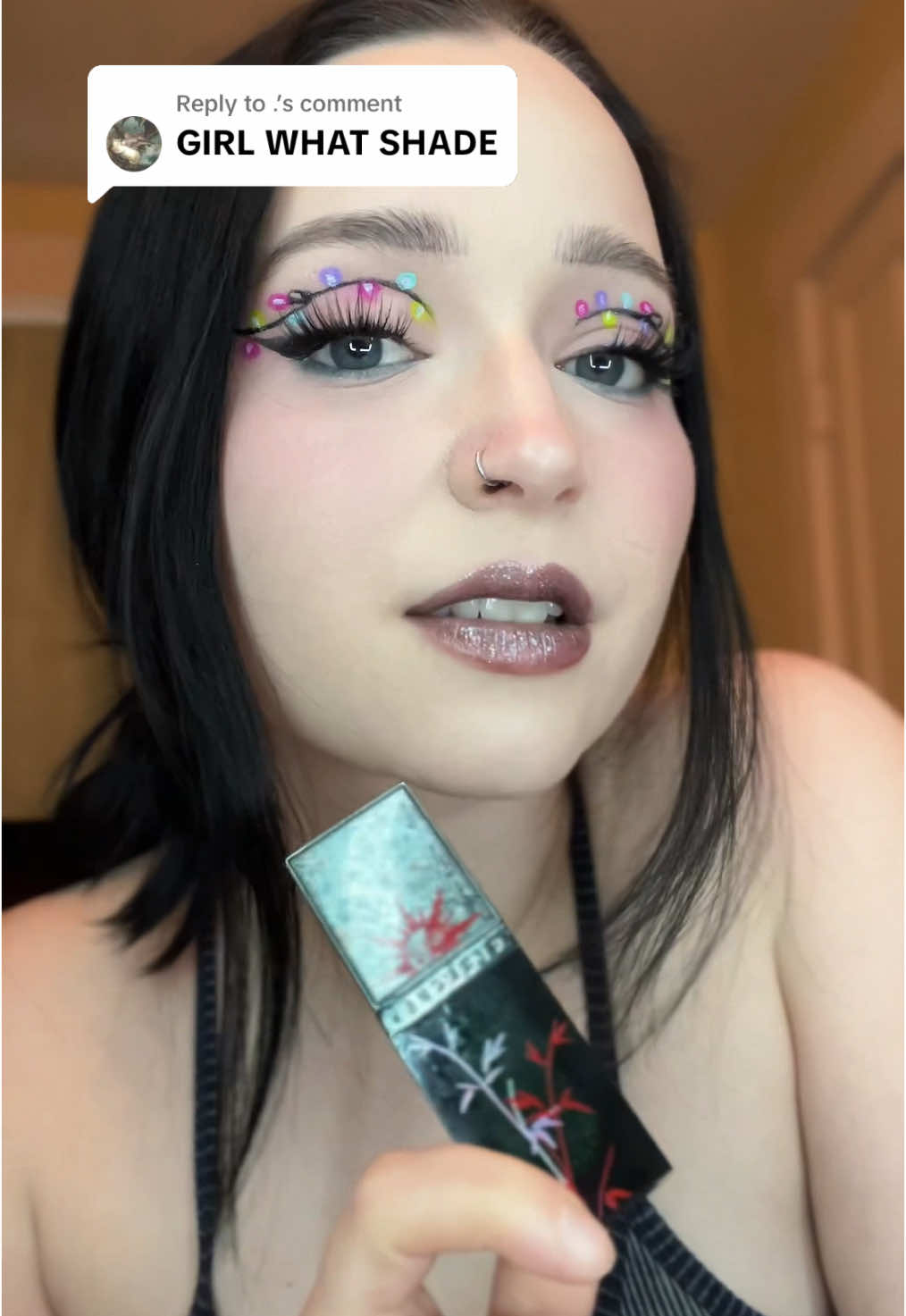 Replying to @. my b #girlcult #lipgloss #alt #altmakeup #cbeauty 