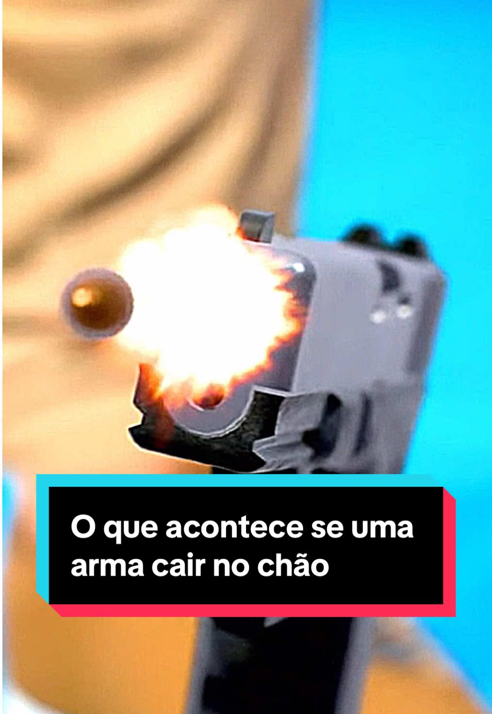 Arma caindo no chão😳🔫 #curiosidades #vocesabia #fatos #ciencia #engenharia