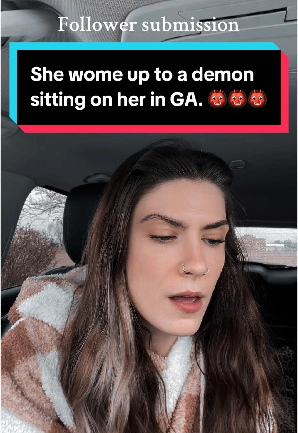 She woke up to a DEMON sitting on her- Georgia. 👹👹👹 #georgia #fyp #foryou #foryoupage #horror #scary #demon #paranormal #spooky #spookytok #haunted #hauntings #horrified #devil #paranormaltok #storyteller #supernatural #ghoststories #ghostly #supernaturaltiktok #inhuman #ghosttok 