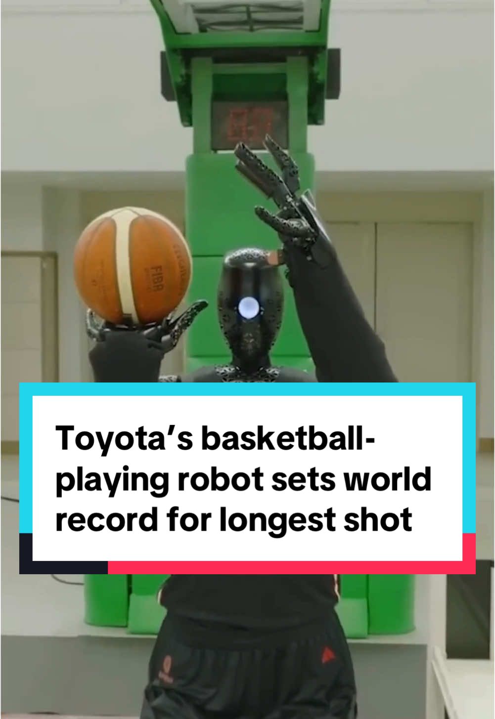 Could Toyota’s basketball-playing robot be the future of the game? 🤖🏀 CUE just set a world record for the longest basketball shot by a humanoid robot. #basketball #sports #robot #toyota #cue #robotics #guinnessworldrecords #technology #japan #fyp 