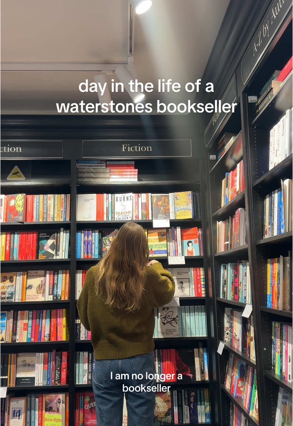 the last bookseller vlog! it’s been so fun filming the past couple of years in this job, thank you all for watching (lots and lots of fun content coming!!!)  #BookTok #bookish #booktokuk #waterstones #bookseller #dayinthelife #fyp