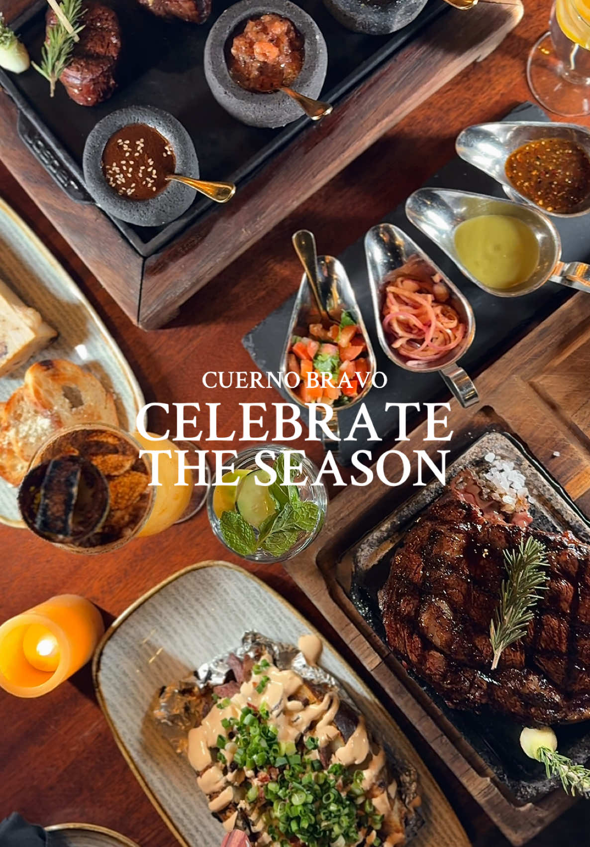 Celebrate the season with us at Cuerno Bravo! 🥂 From cozy atmosphere and seasonal drinks to our Steak Filet Flight—we’ve got everything you need to make your holiday moments unforgettable! Join us and share the joy of the season 🥩🔥 #steakhouse #holiday #tacomawa #wagyu #seattle #restaurant #holidayseason #localbusiness 