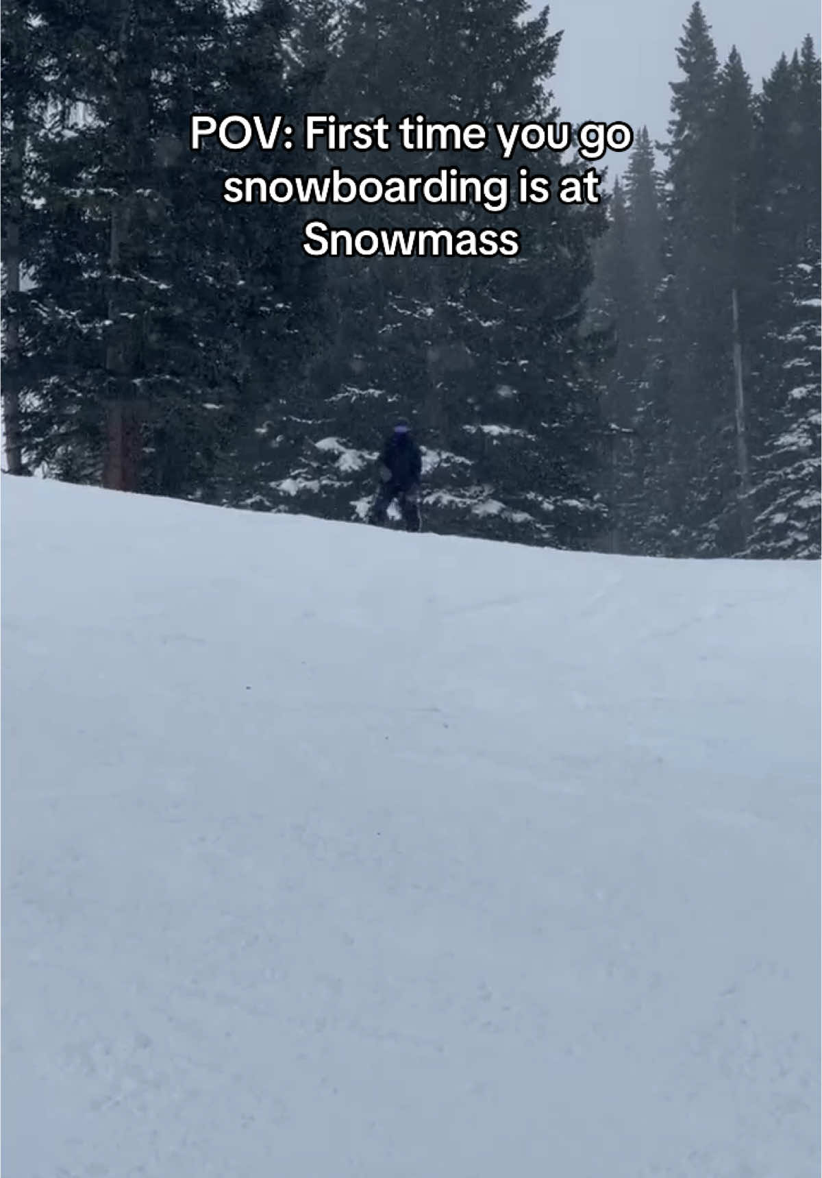 This was my first time snowboarding any advice? #snowboard #snowmass #aspen #wintersports #snowboarding #snowboardtiktok 