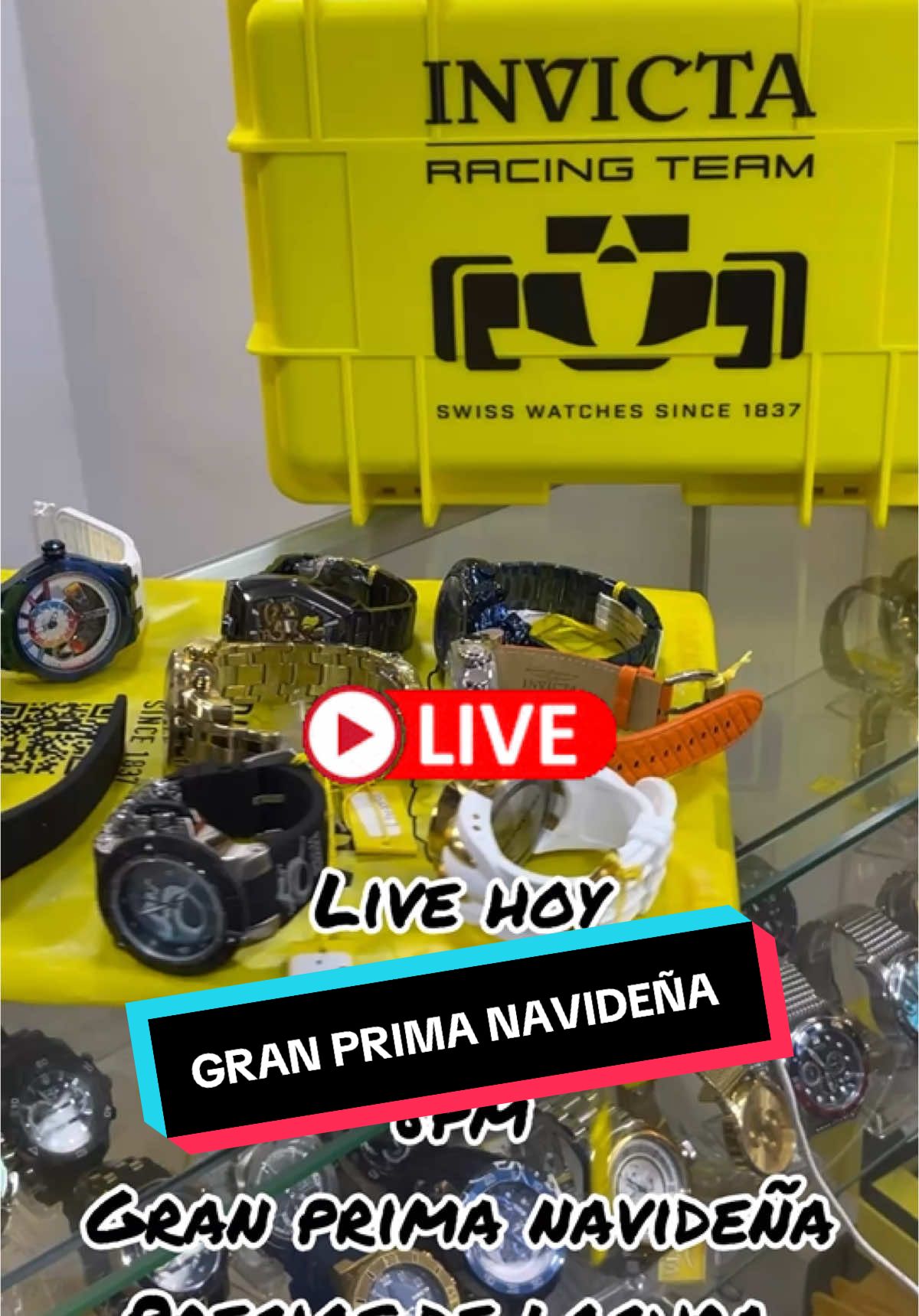 ‼️LIVE HOY‼️ 8pm ⚠️GRAN PRIMA NAVIDEÑA⚠️ PRECIOS DE LOCURA🔥 #live #invicta #livetiktok #original #gamaalta #importadoresdirectos #bucaramangacolombia #relojesdelujo 