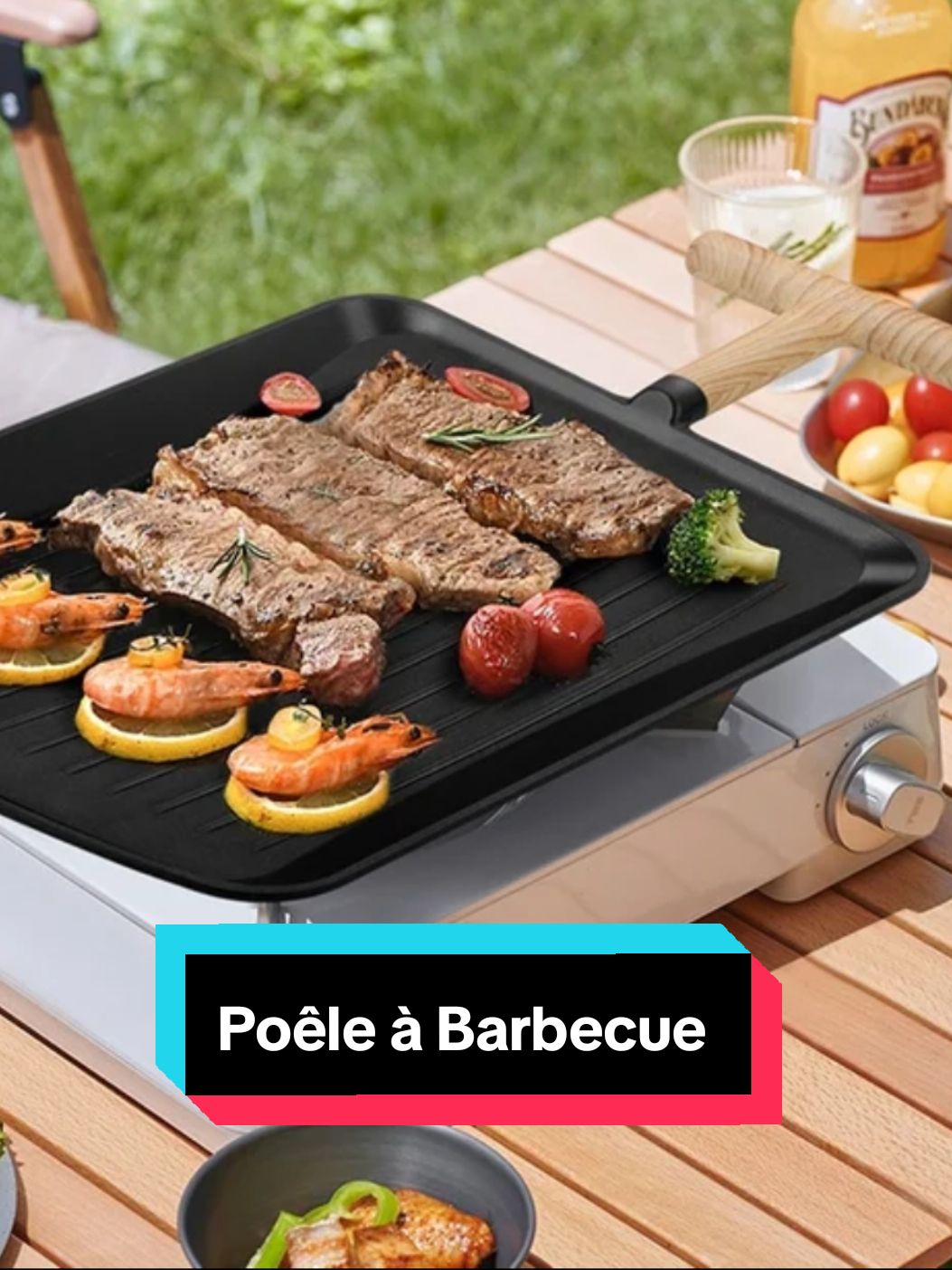 Poêle à Barbecue en forme de pelle très original, modèle anti adhésif bien grand  #shamomarket #benintiktok🇧🇯 #poele #barbecue #qualite 